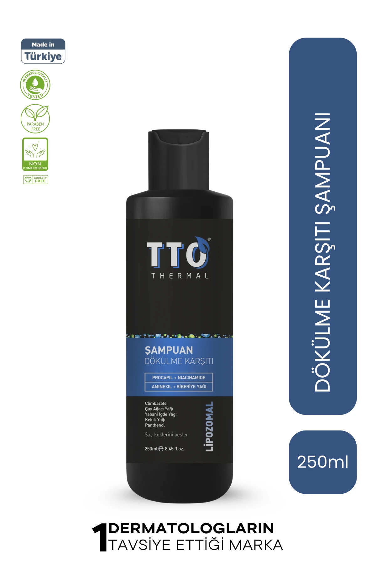 TTO Thermal Dökülme Karşıtı Şampuan 250 ml - Güçlendirici ve Besleyici