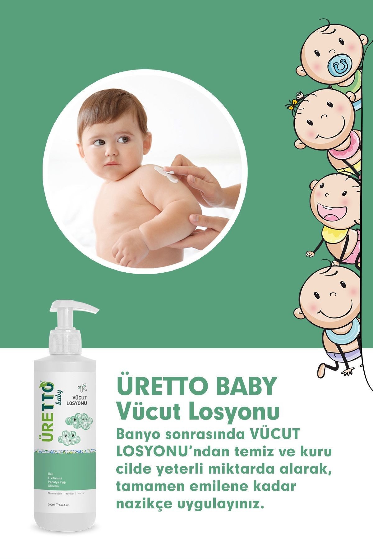 TTO Üretto Baby Vücut Losyonu 200 ML