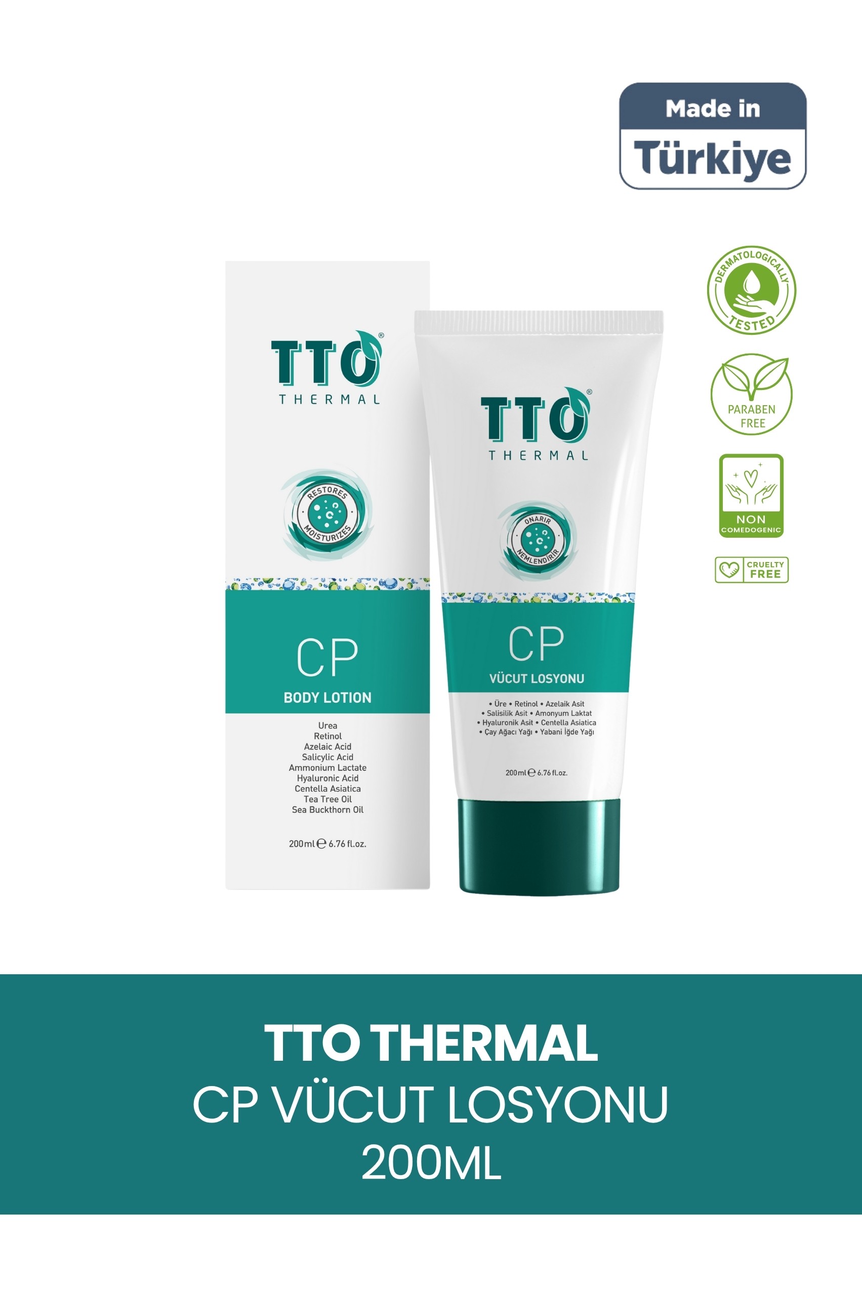 TTO Vücut Losyonu Cp 200ml Keratosis Pilaris Ve Batık (Tavuk Derisi Görümüne Karşı)