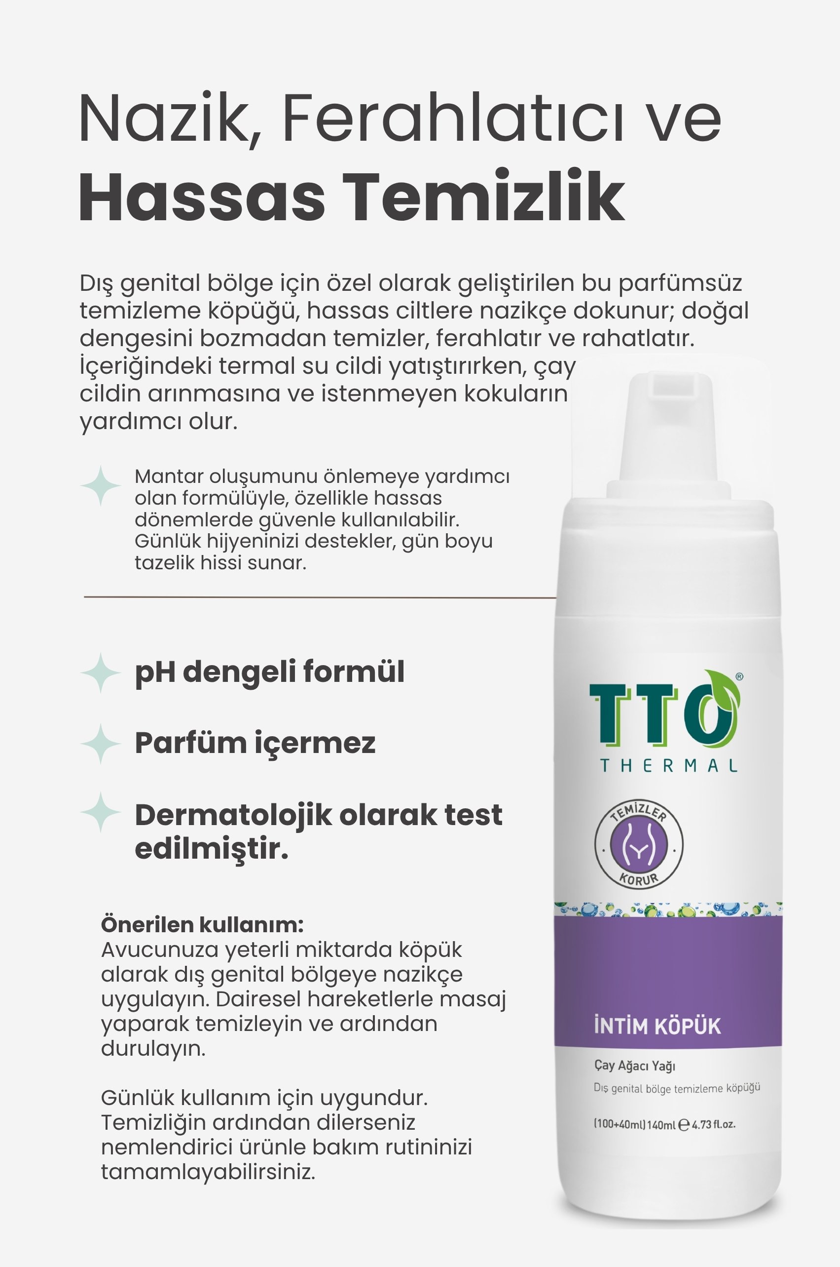 TTO İntim Köpük 140ML