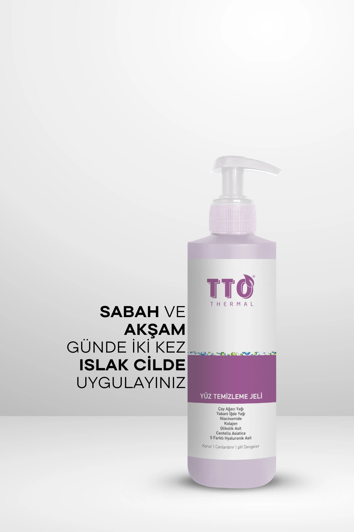 TTO Yüz Temizleme Jeli 200 ml – Normal, Akneli ve Rozalı Ciltler İçin Derin Temizlik ve Arındırıcı Bakım