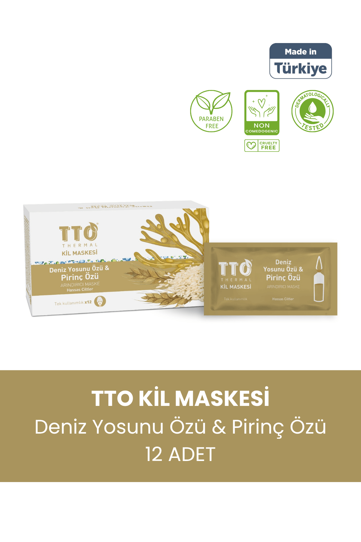 TTO THERMAL KİL MASKESİ DENİZ YOSUNU ÖZÜ & PİRİNÇ ÖZÜ