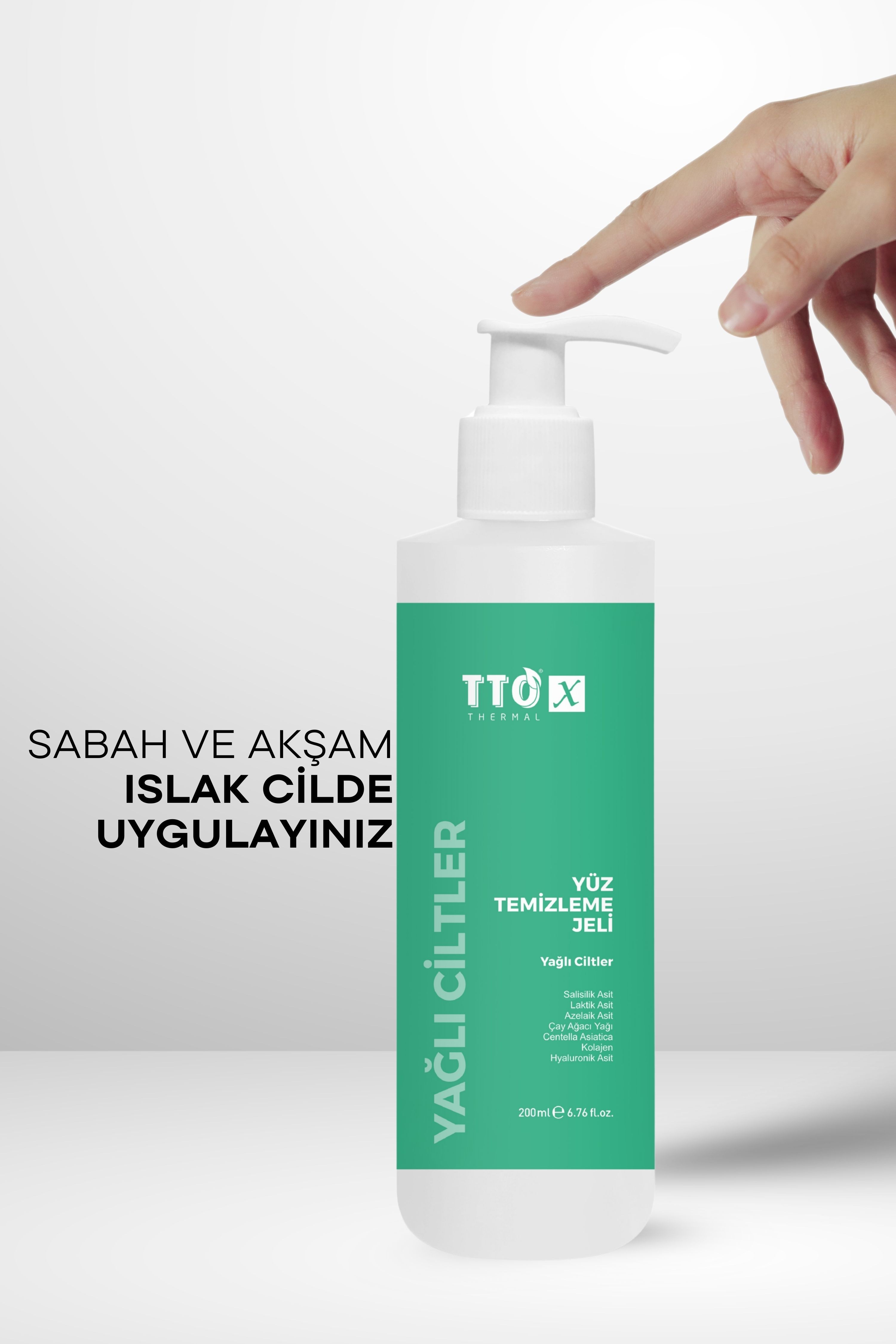 TTO-X Yüz Temizleme Jeli – Yağlı Ciltler 200 ml