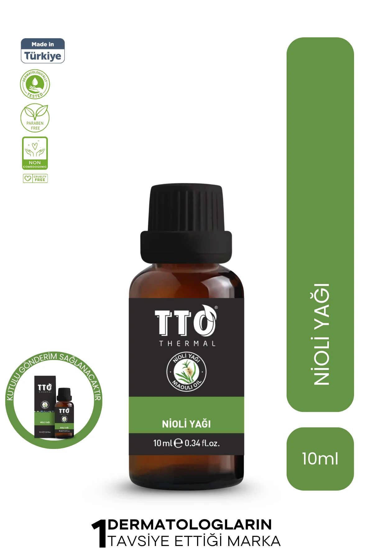 TTO Thermal Niaouli Yağı 10 ml – Arındırıcı, Ferahlatıcı ve Doğal Cilt Bakım Yağı