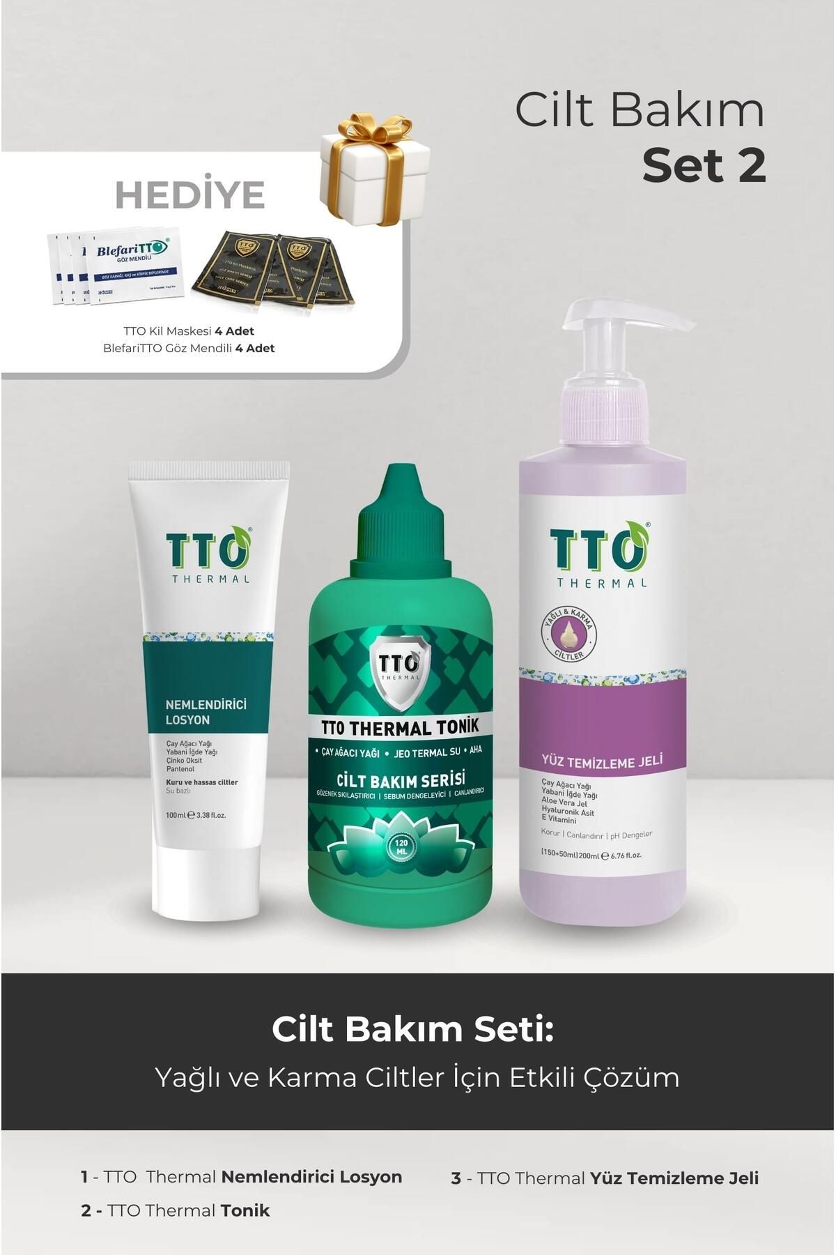 TTO CİLT BAKIM SETİ - 2 (Dermodicos Plus, Yüz Temizleme Jeli)