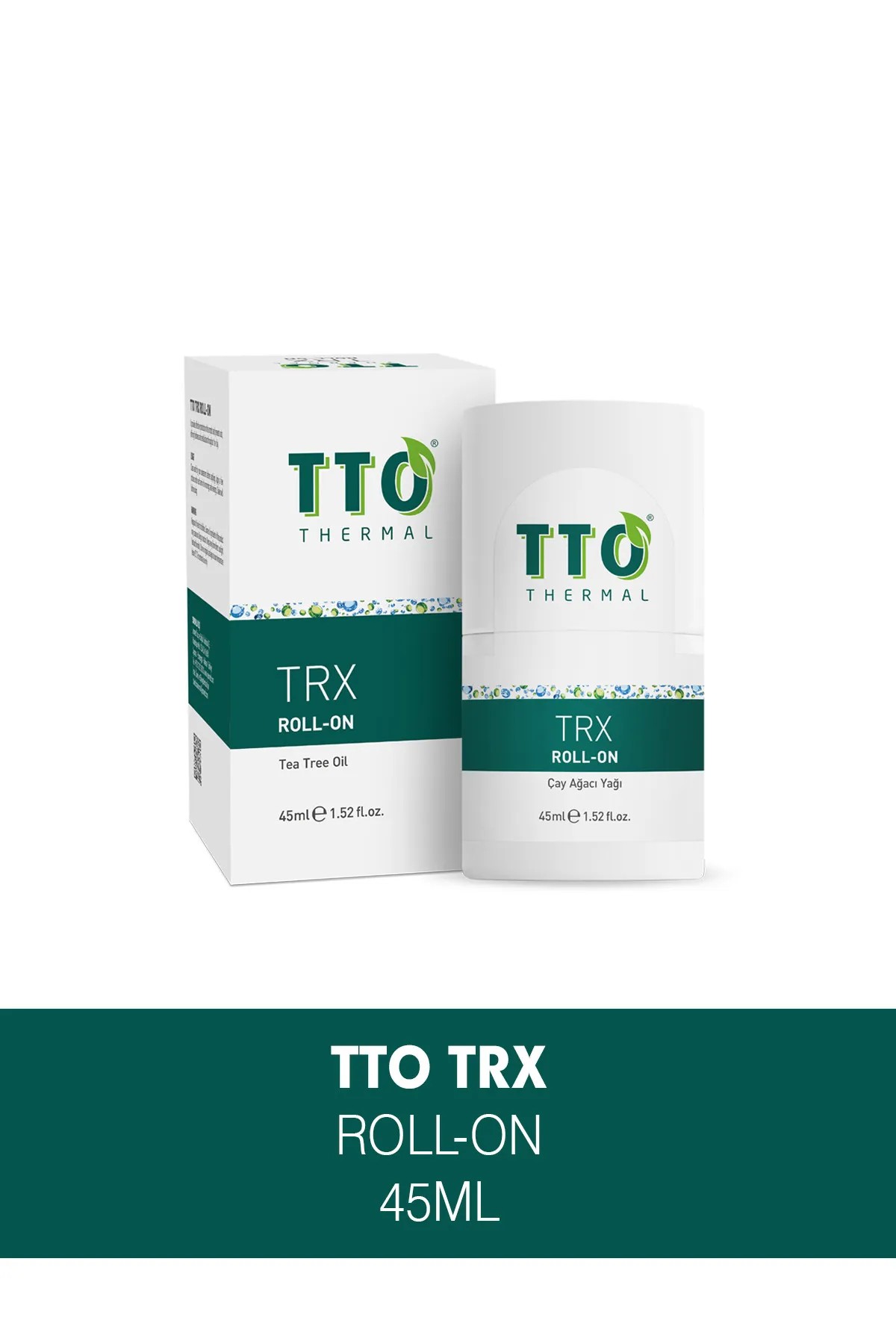 TTO Trx Roll-on 45 ml Terleme Önleyici (Çay Ağacı Yağ  / Tea Tree Oil)