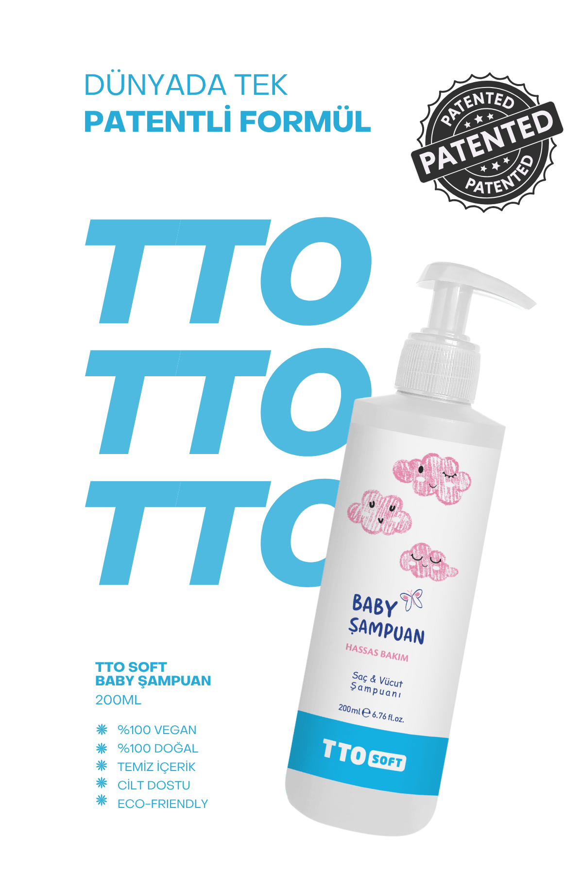 TTO Soft Bebek Şampuanı 200 ML