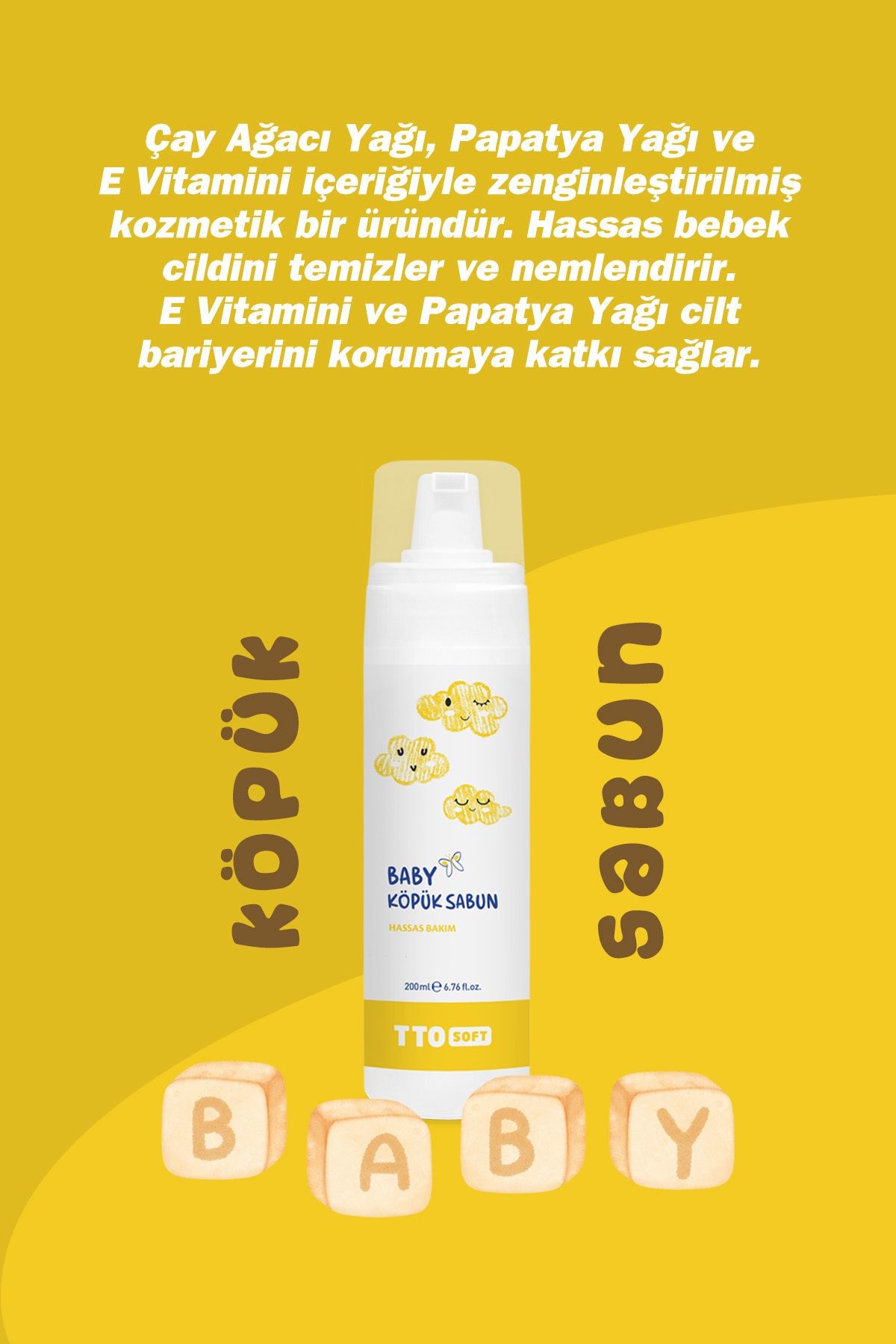 TTO Soft Baby Köpük Sabun 200 ML