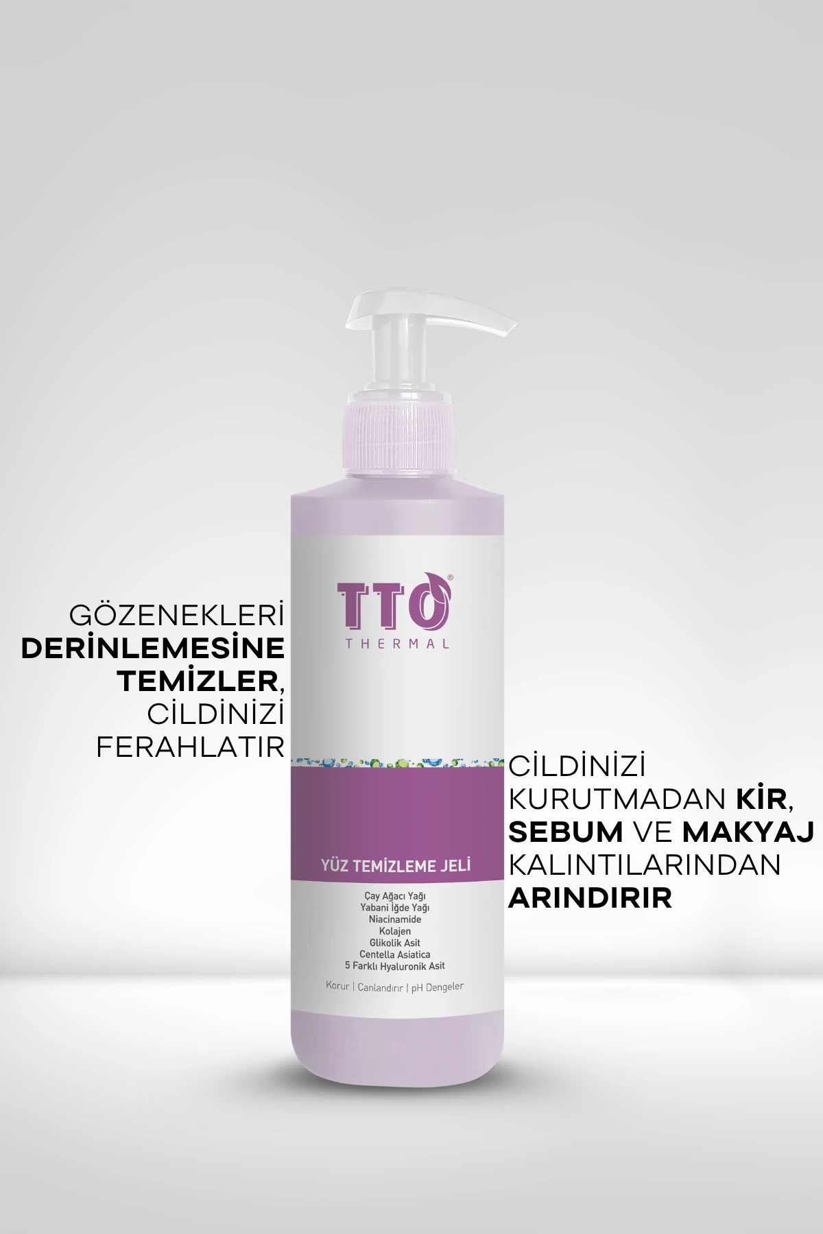 TTO Thermal  Yüz Temizleme Jeli 2’li Set 200 ml – Çay Ağacı Yağlı | Karma ve Yağlı Ciltler İçin