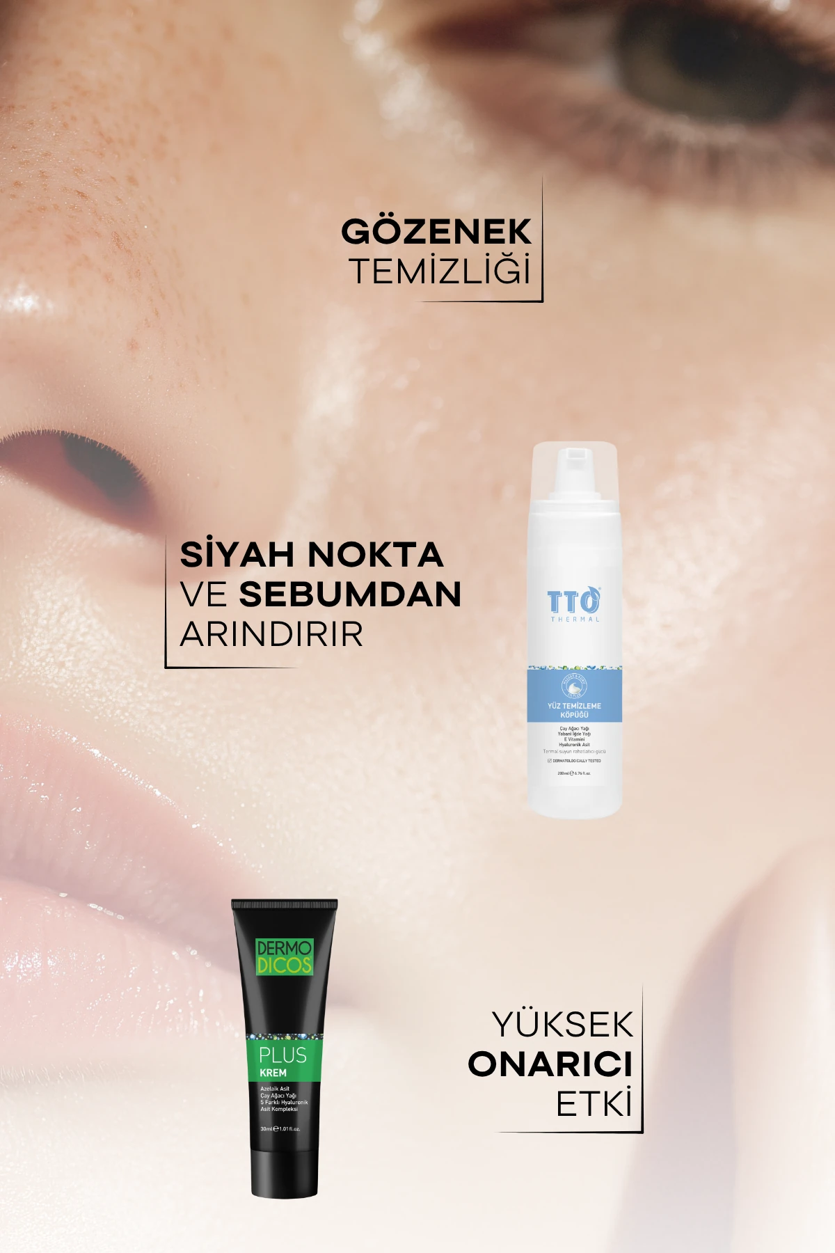 TTO Dermodicos Plus Yüz Temizleme Köpüğü 200 ml – Derinlemesine Arındırıcı