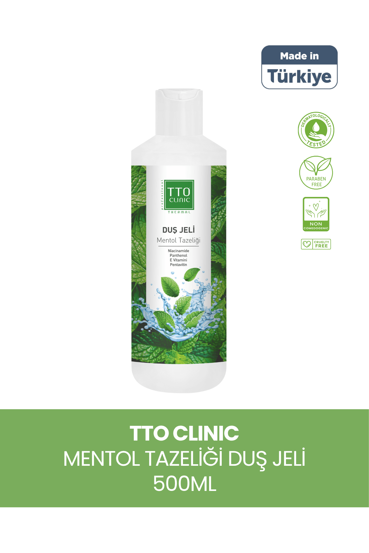 TTO CLINIC Duş Jeli – Mentol Tazeliği 500 ML