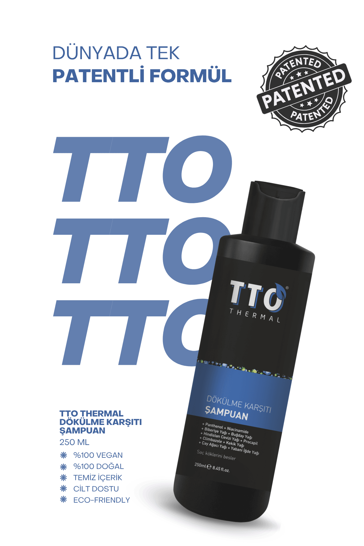 TTO Thermal Dökülme Karşıtı Şampuan 250 ml