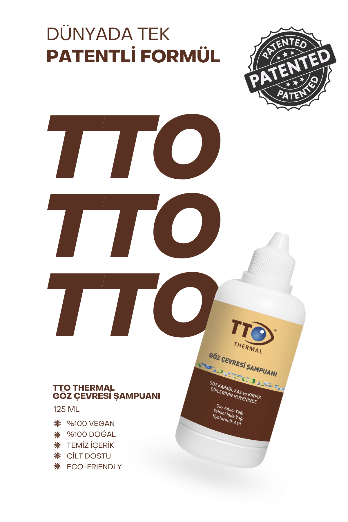 TTO Göz Çevresi Şampuanı 125 ml – Çay Ağacı Yağı
