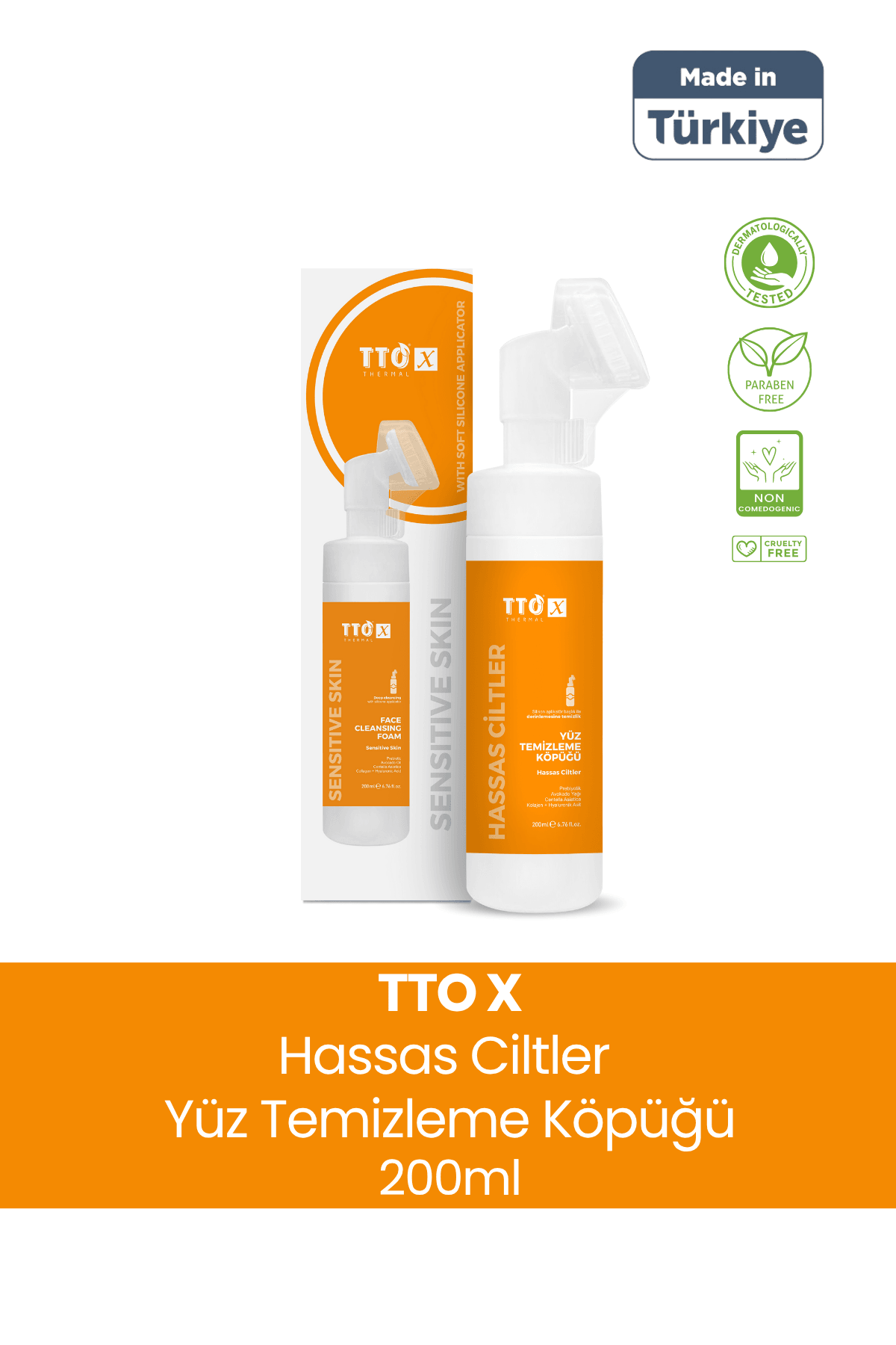 TTO X Hassas Ciltlere Özel Çay Ağacı Içeren Aplikatörlü Yüz Köpüğü (LANSMANA ÖZEL FİYAT)