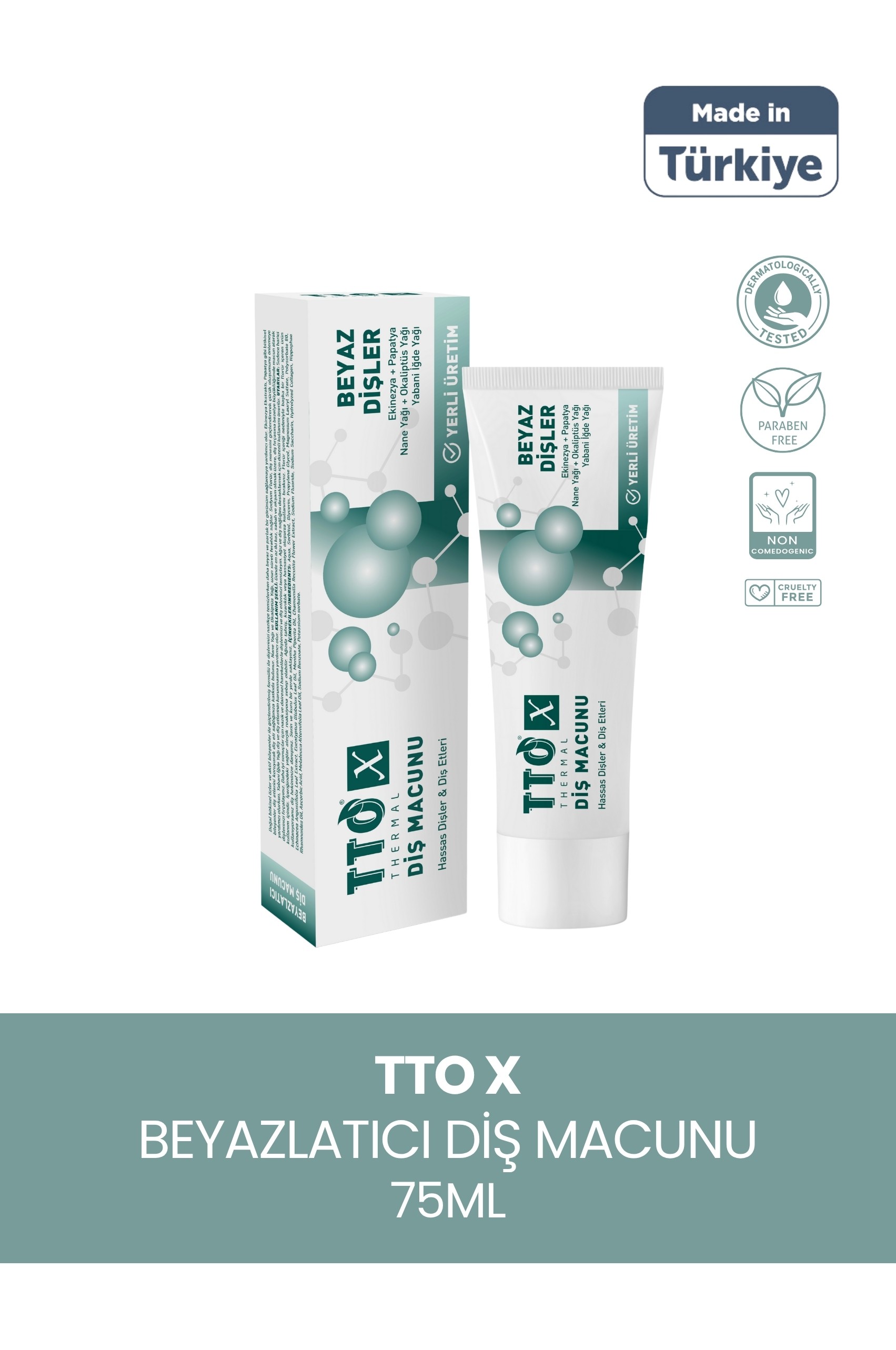 Tto X Hassas Dişler Ve Diş Etleri İçin Beyazlatıcı Diş Macunu
