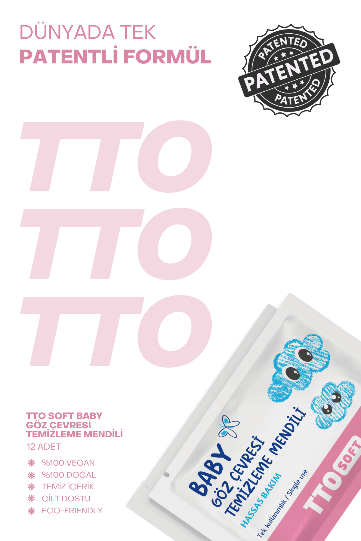 TTO Soft Baby Eye Area Cleansing Wipes (Suitable for Newborns)