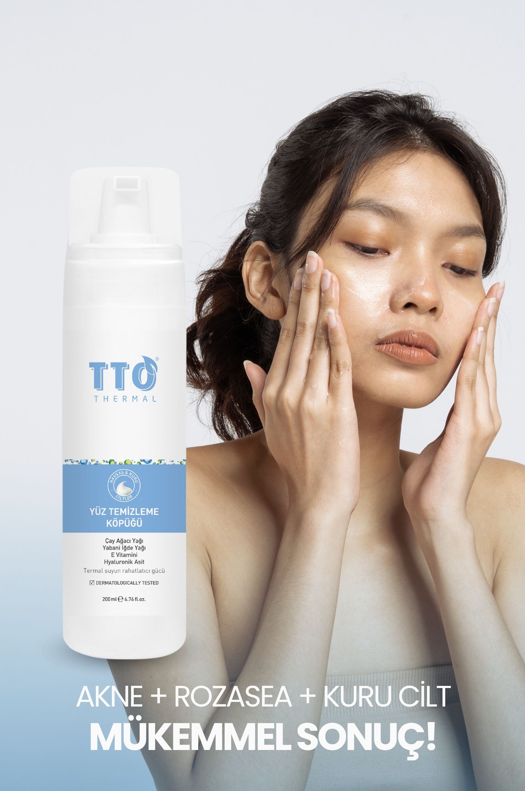 TTO Yüz Temizleme Köpüğü 2'li (Aplikatörlü Ve Aplikatörsüz) (Çay Ağacı Yağı / Tea Tree Oil )