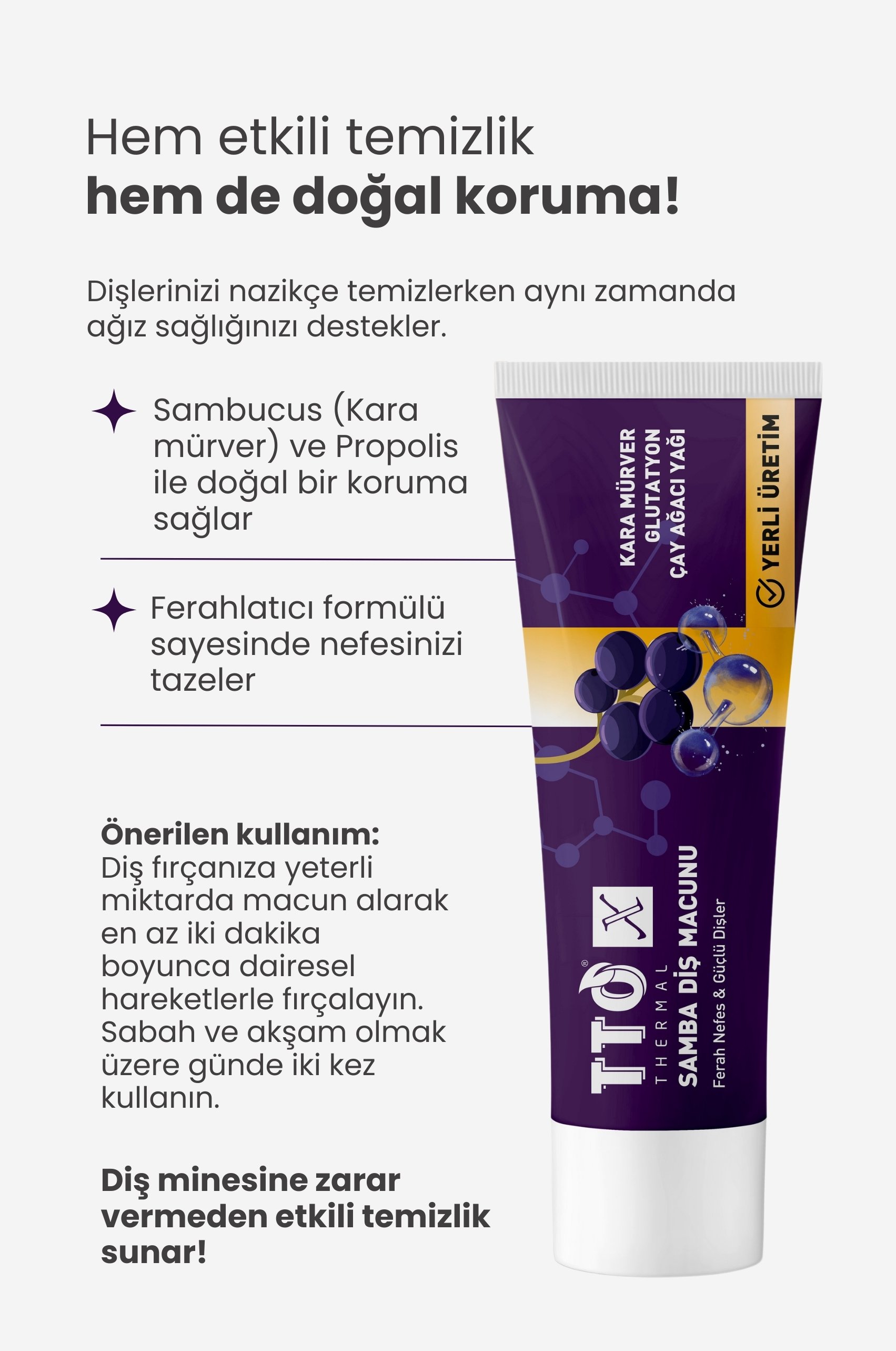 TTO X Kara Mürveli Diş Macunu – Ferah Nefes