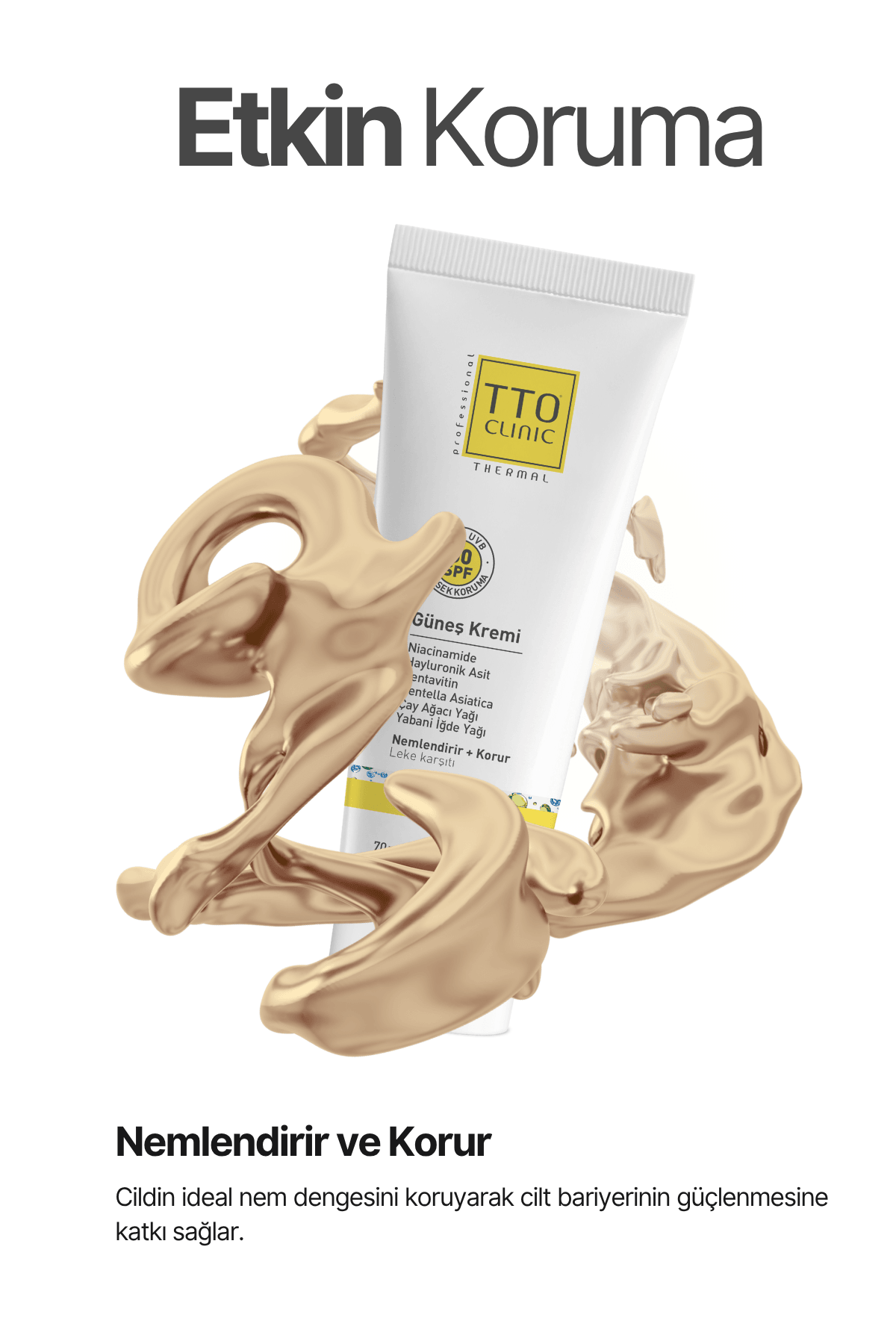 TTO Clinic Güneş Koruyucu Krem 50 SPF – 70 ml