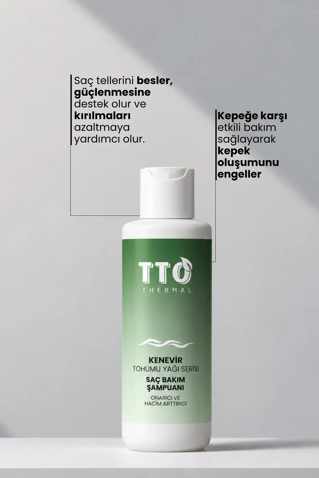TTO TERMAL KENEVİR TOHUMU YAĞI SAÇ BAKIM ŞAMPUANI 250ml