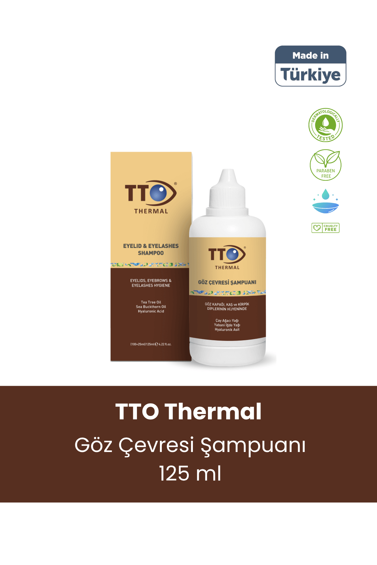 TTO Göz Çevresi Şampuanı 125 ml – Çay Ağacı Yağı 