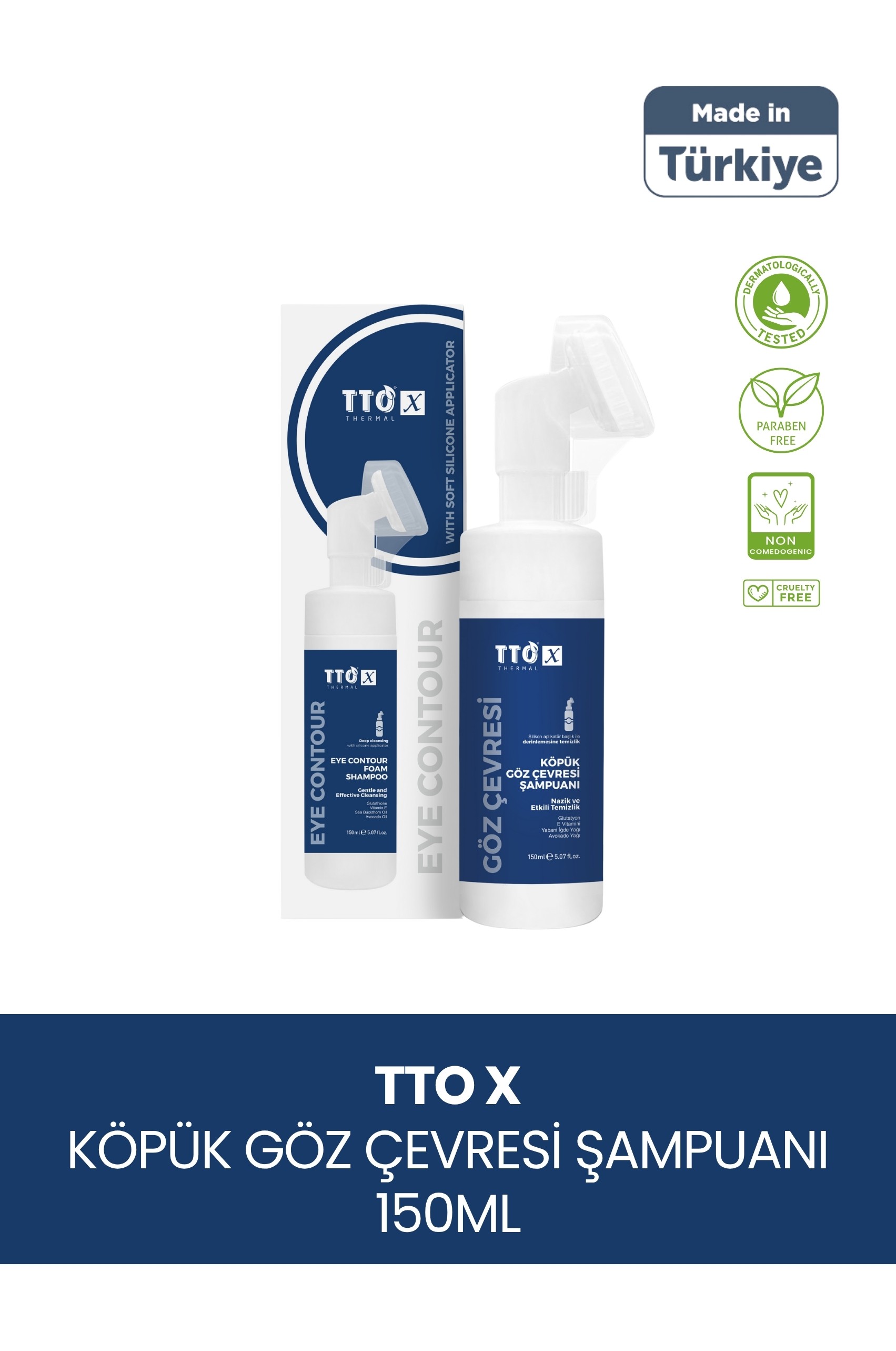 TTO X Çay Ağacı Içeren Aplikatörlü Göz Çevresi Temizleme Köpüğü