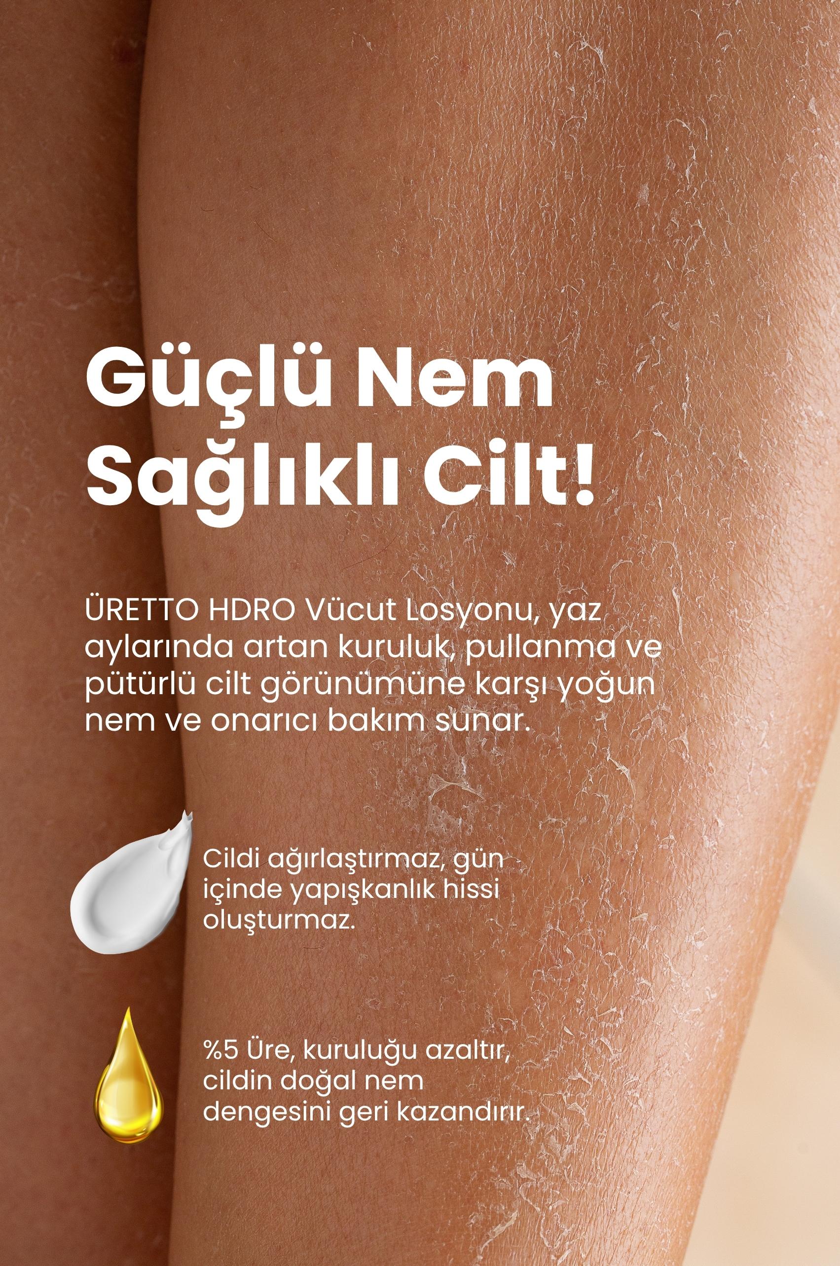 TTO Hydro Vücut Losyonu 200 ml – Üre + Çay Ağacı Yağı + Yoğun Nemlendirme