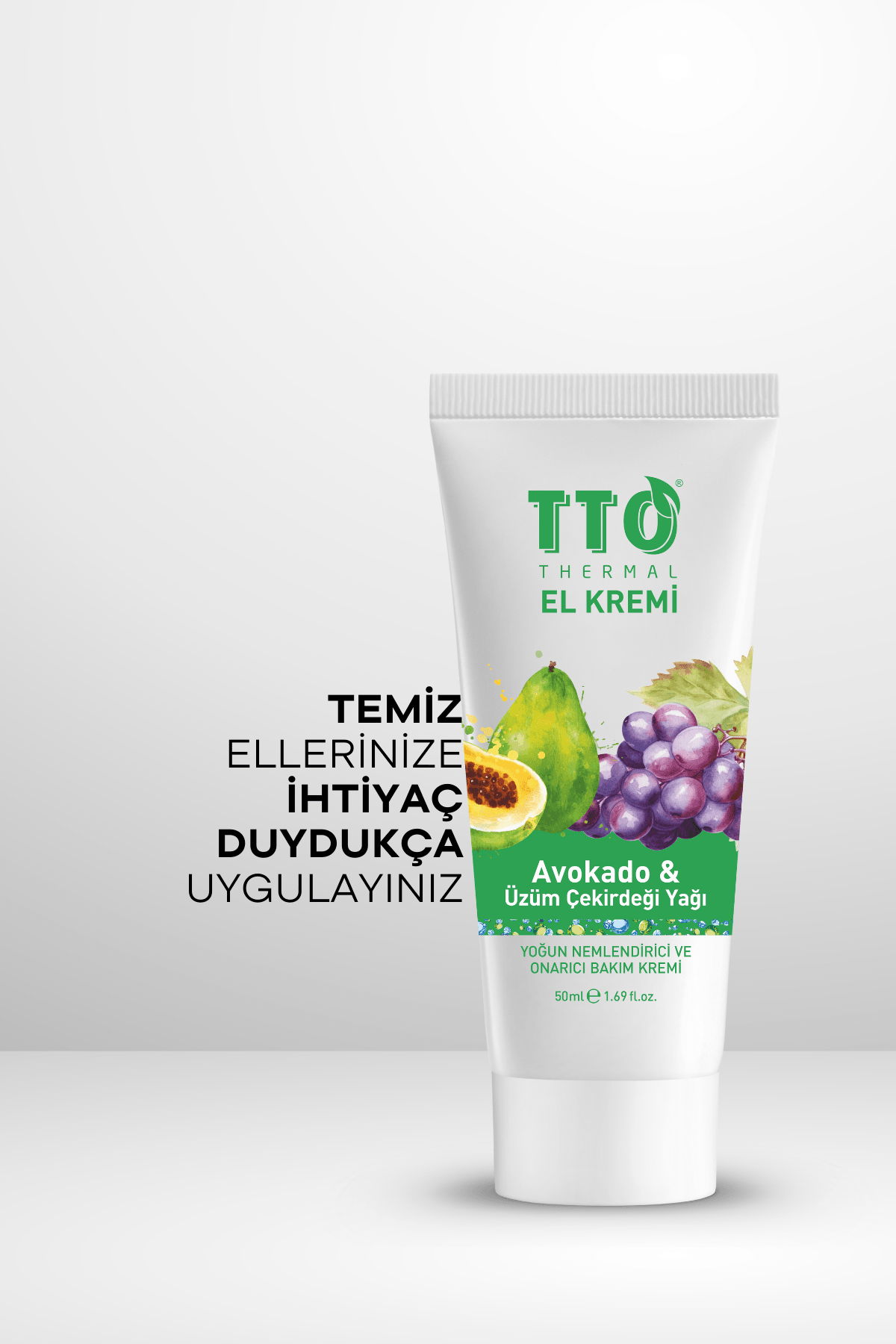TTO Thermal El Kremi – Avokado & Üzüm Çekirdeği Yağı (50 ml)