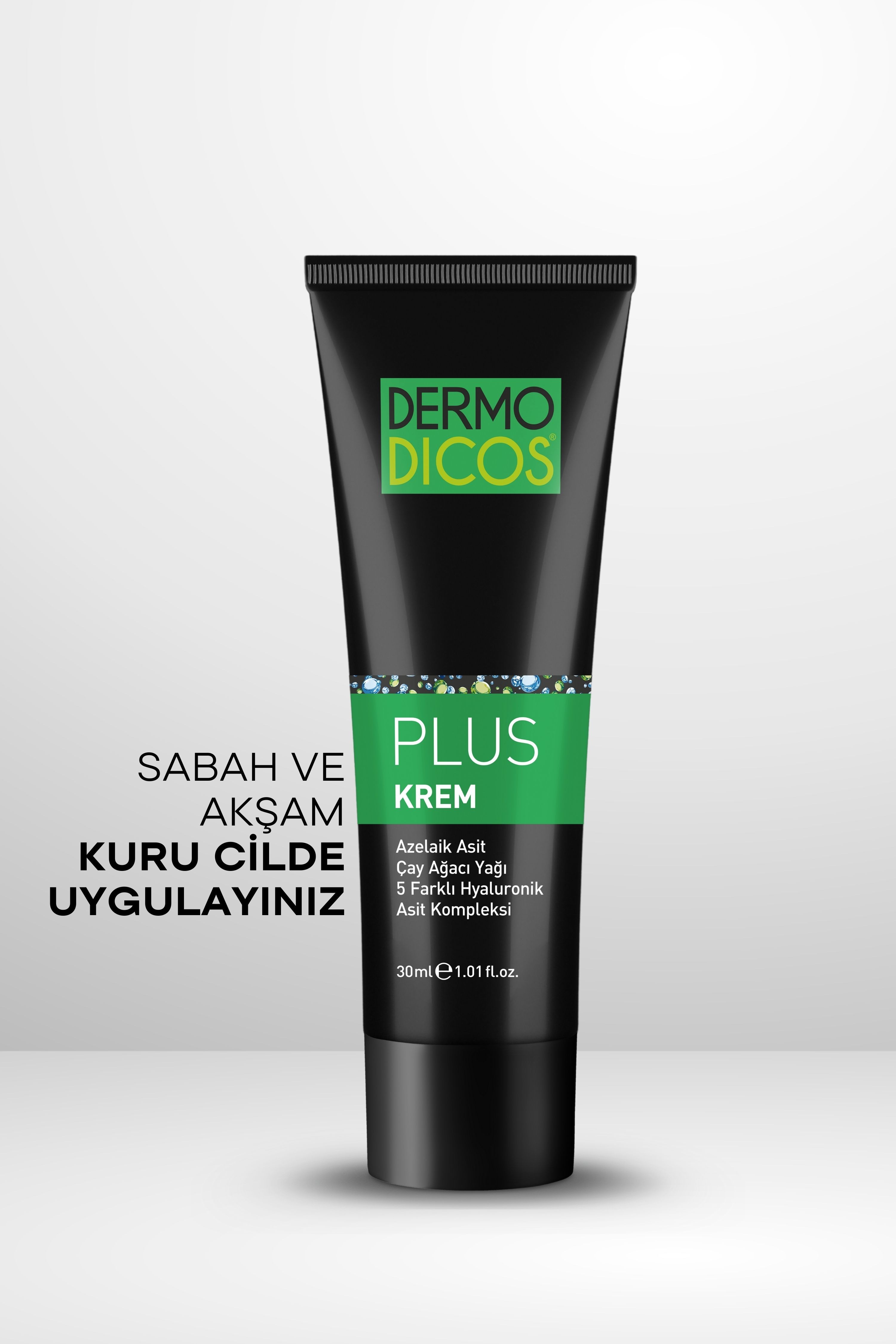 TTO Dermodicos Plus Krem 30 ml Akne Ve Lekelerde  ( Çay Ağacı Yağı / Tea Tree Oil / Azeleik Asit )