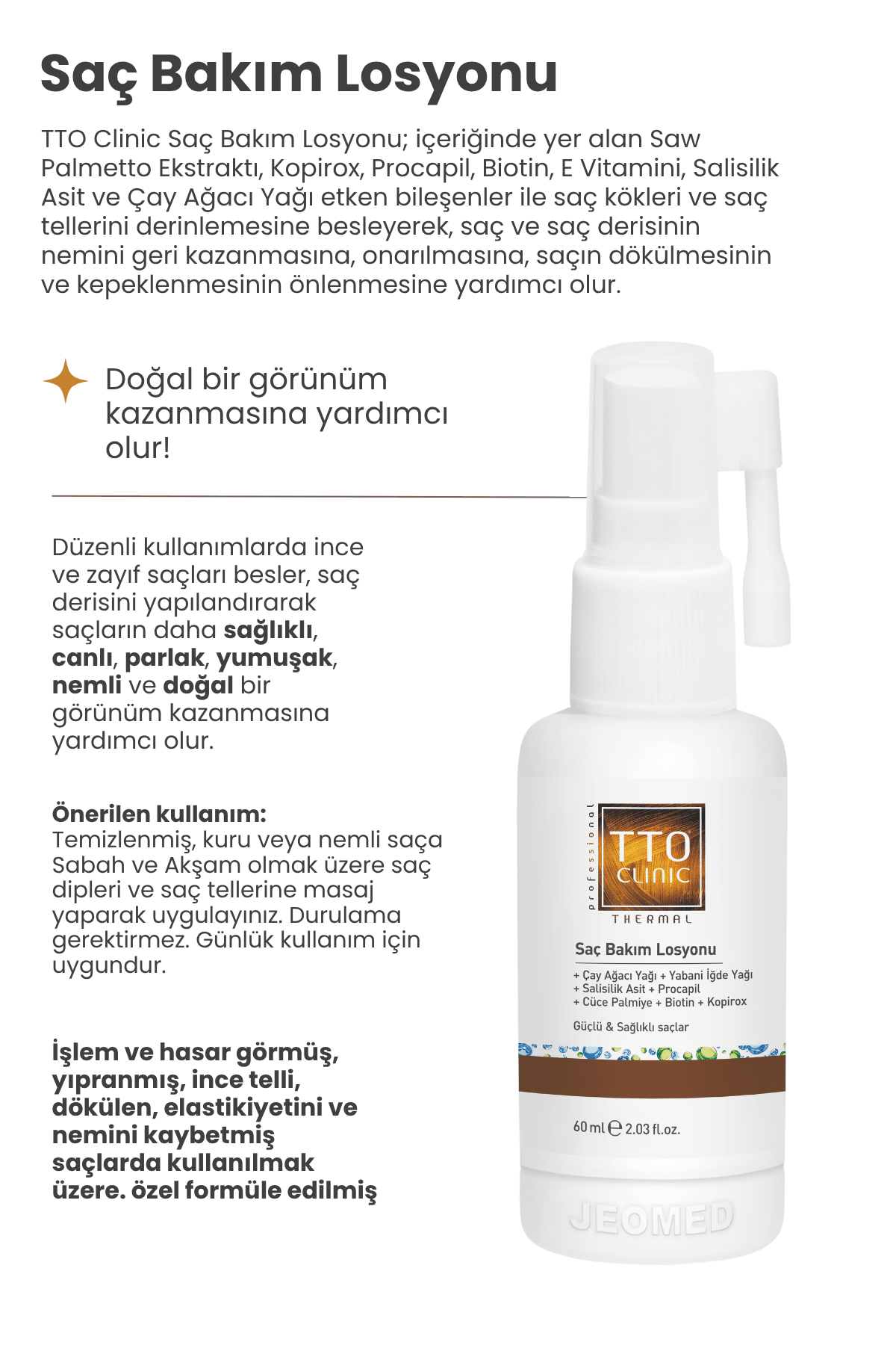 TTO DÖKÜLME KARŞITI SAÇ BAKIM SETİ