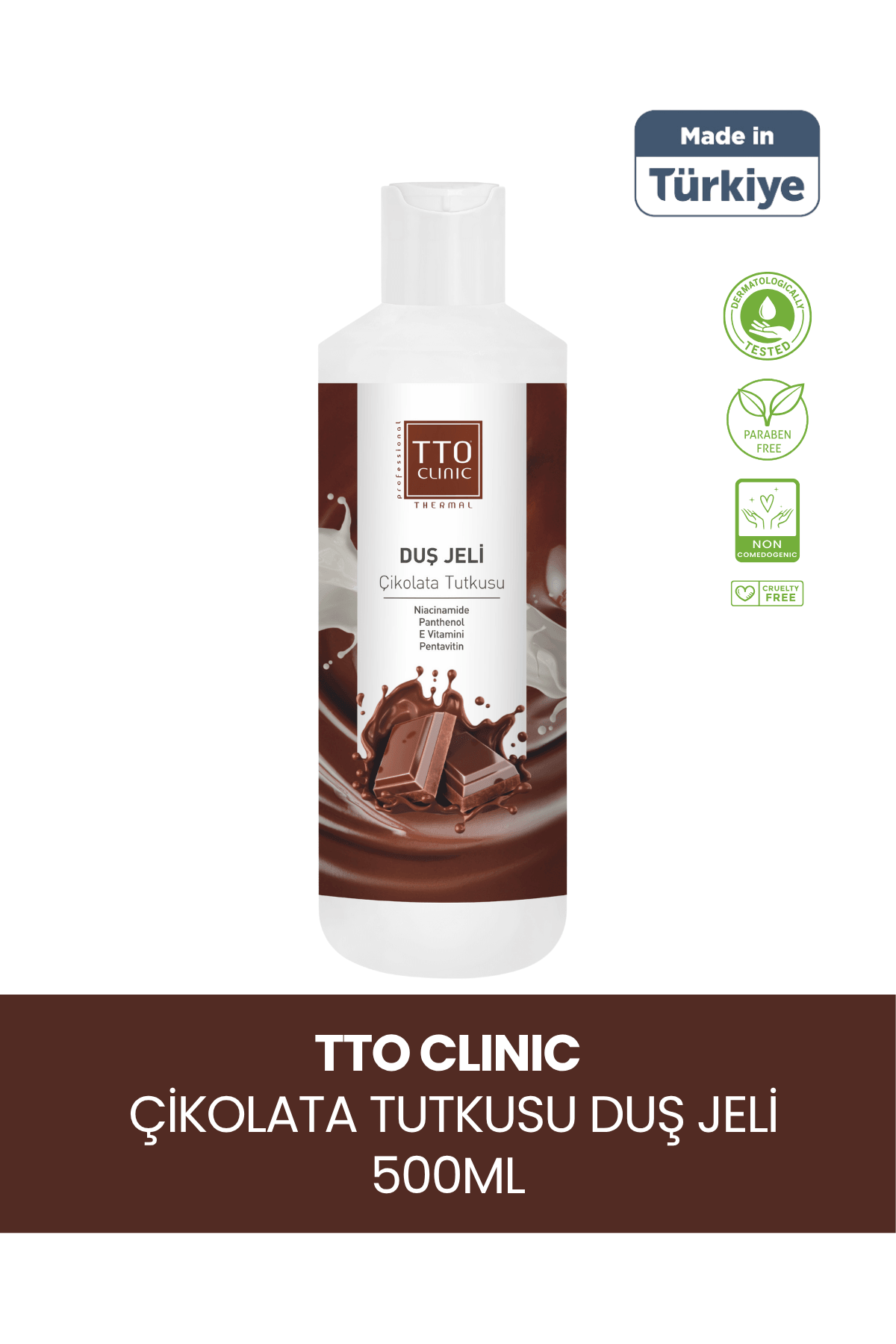 TTO CLINIC Duş Jeli Çikolata Tutkusu 500 ml – Nemlendirici