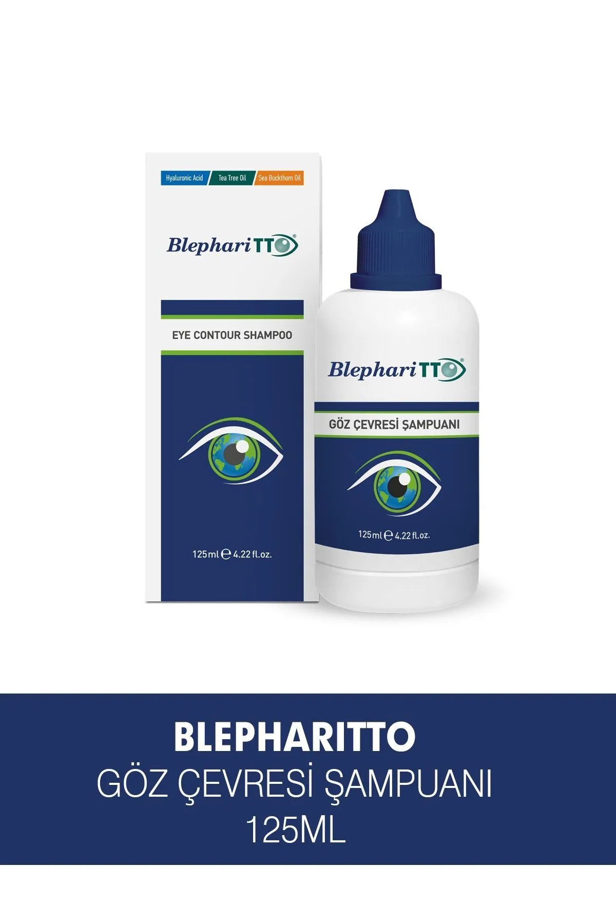 Blepharitto Göz Çevresi Şampuanı 125 ml ( 100 25 ml ) (ÇAY AĞACI YAĞI / TEA TREE OIL)