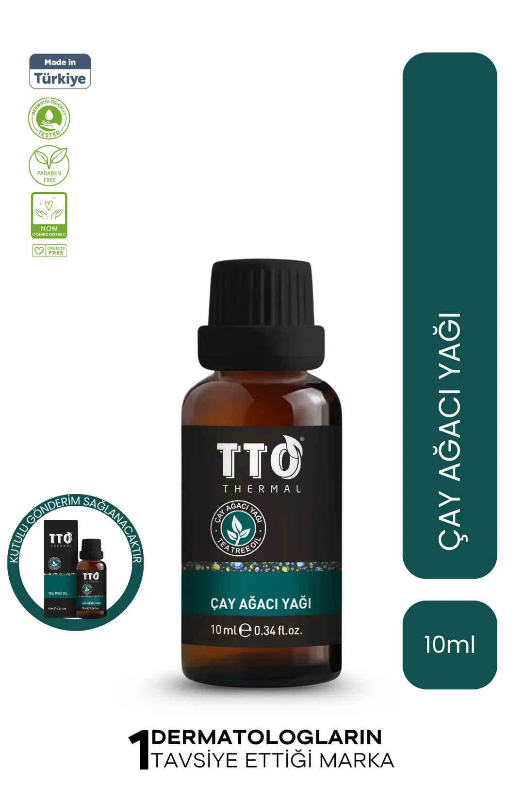 TTO Çay Ağacı Yağı 10 ml Saf Form Doğal Cilt Bakımı