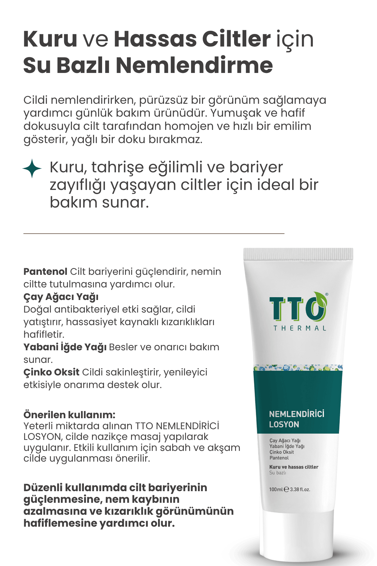 TTO Moisturizing Lotion 100 ml (Tea Tree Oil)