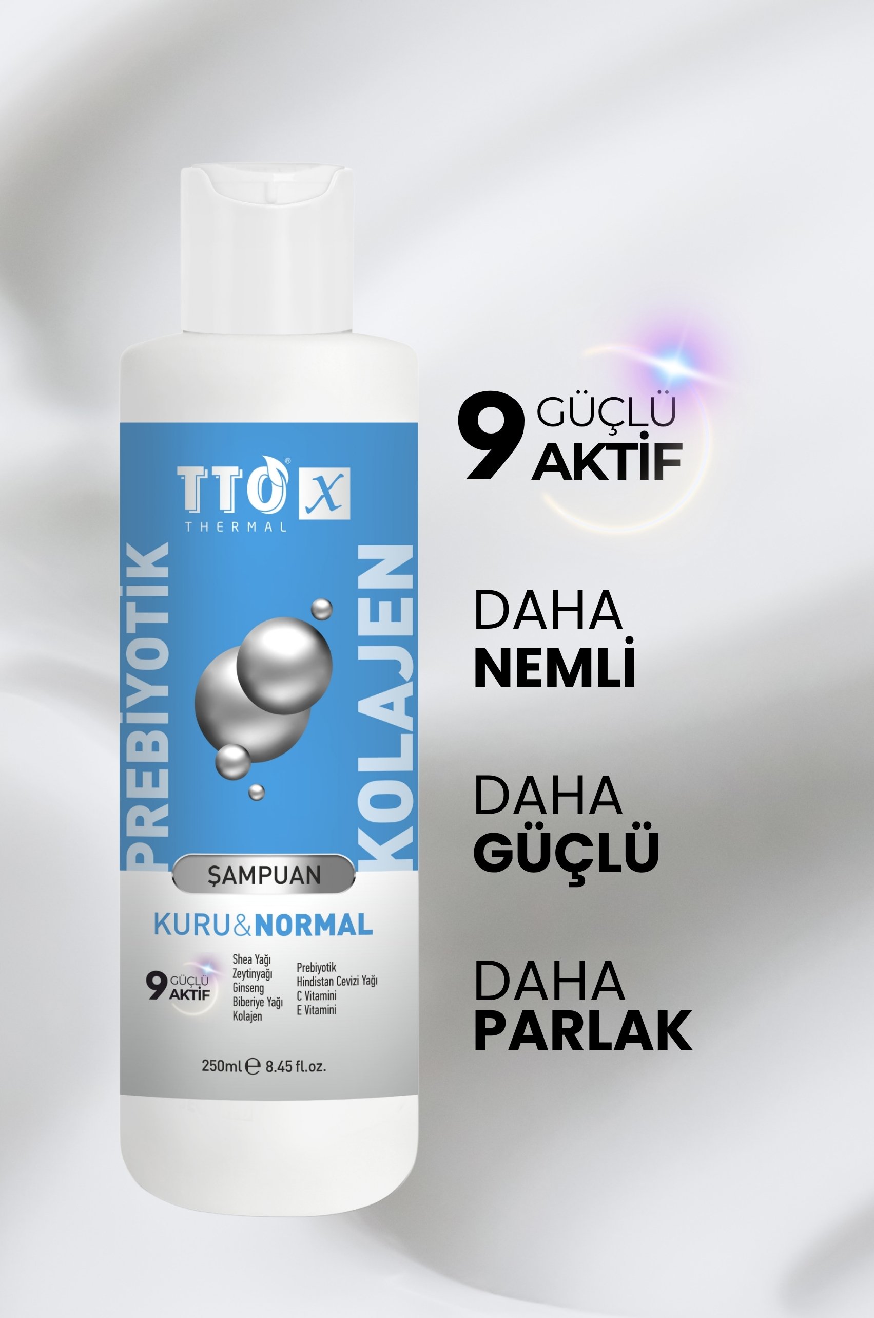 TTO X Kuru ve Normal Saçlar İçin Şampuan – Kolajen & Prebiyotik