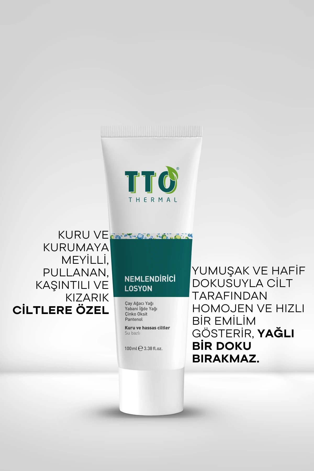 TTO Nemlendirici Losyon 100 ml – Hafif Dokulu ve Canlandırıcı Etki