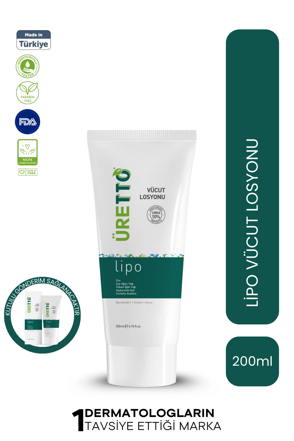 TTO CLINIC Lipo Vücut Losyonu 200 ml – Yoğun Nemlendirici ve Onarıcı Bakım