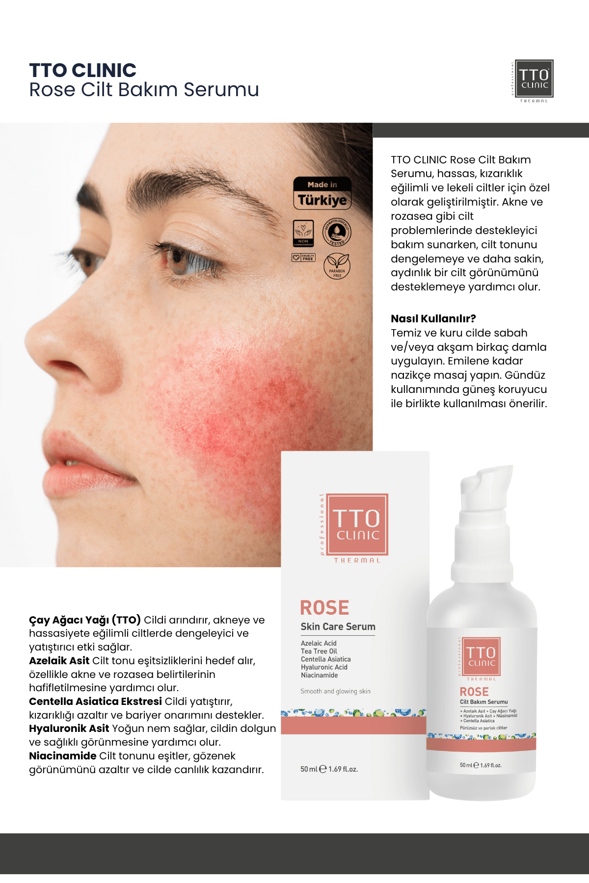 TTO Clinic Rose Serum 50ml