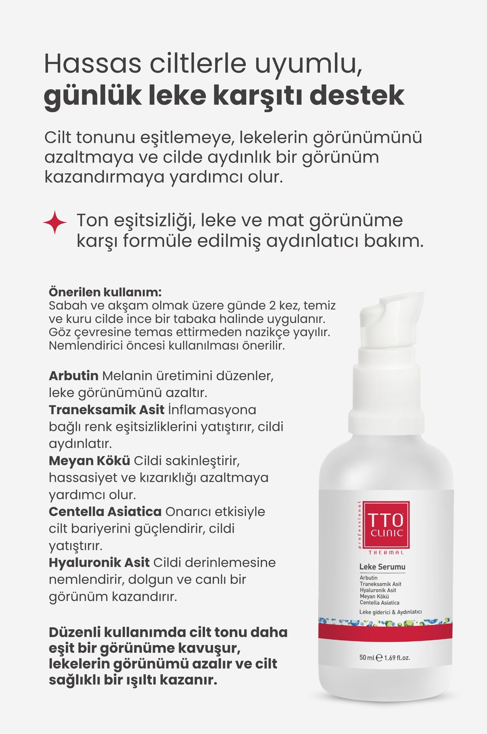 TTO Clinic Spot Correcting Serum 50 ml (Arbutin, Licorice Root, Tranexamic Acid)