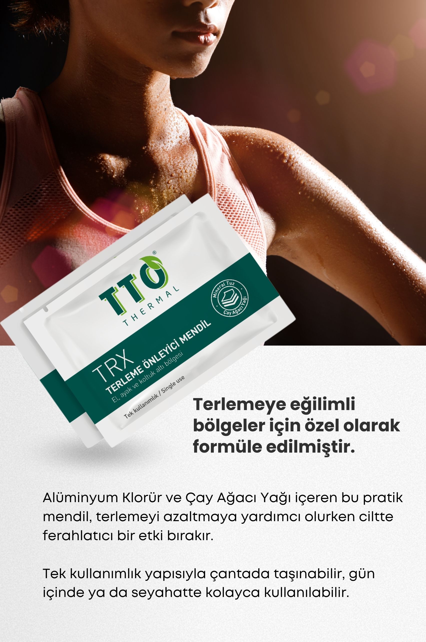 TTO TRX Terleme Önleyici Mendil 24 Adet
