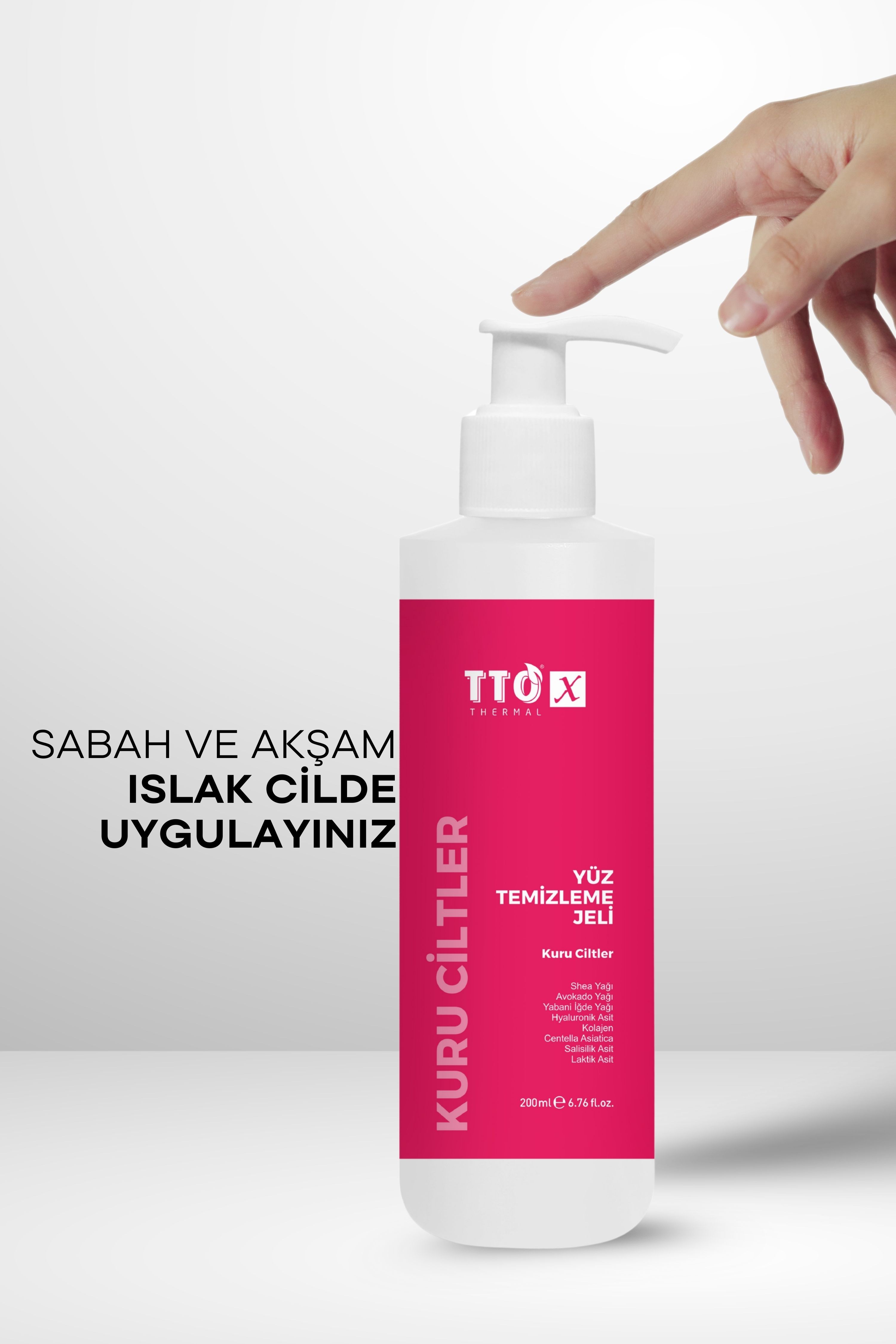 TTO-X Yüz Temizleme Jeli – Kuru Ciltler 200 ml