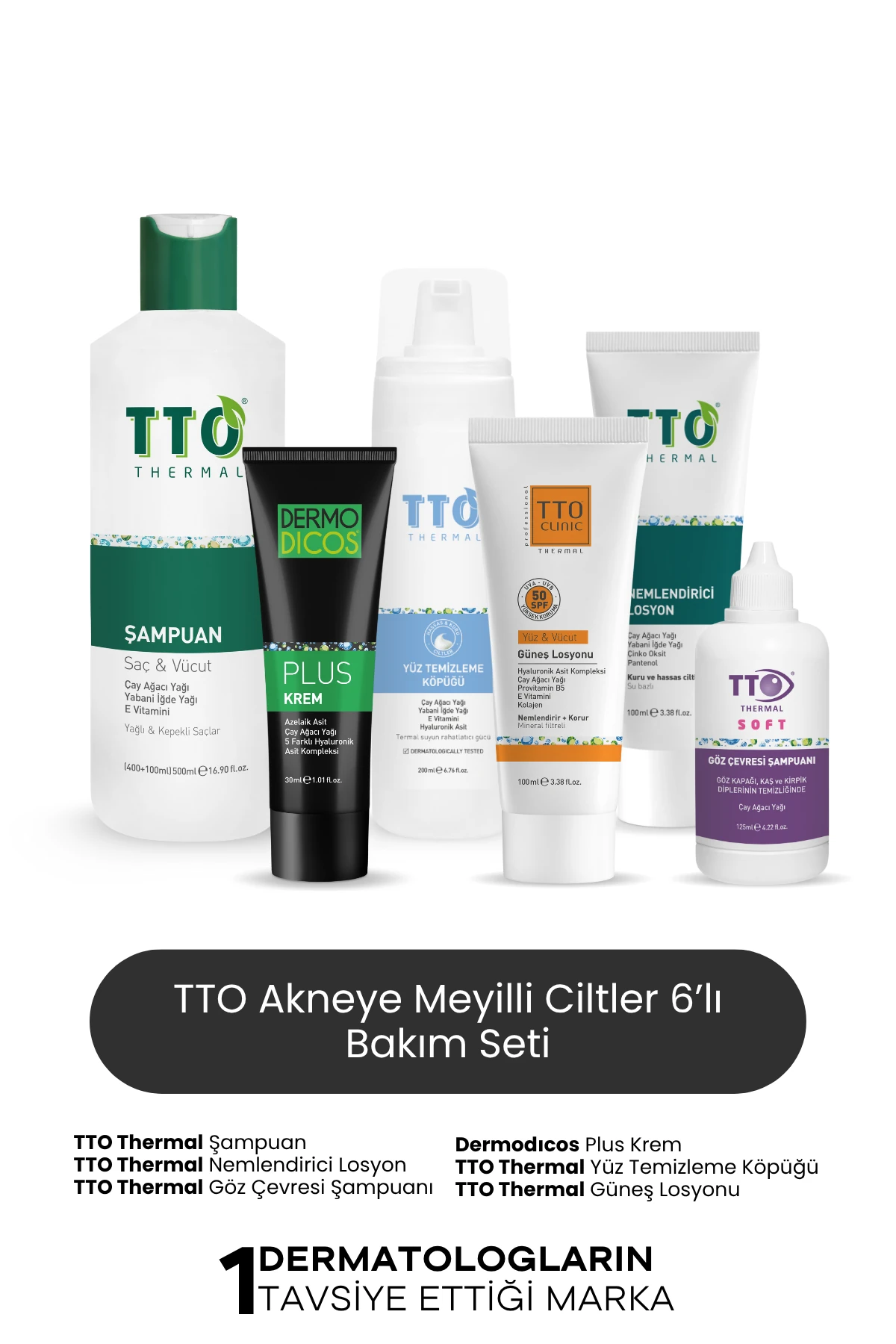 TTO Rozasea Başlangıç Seti 2  (Dermodicos Plus, Yüz Temizleme Köpüğü)