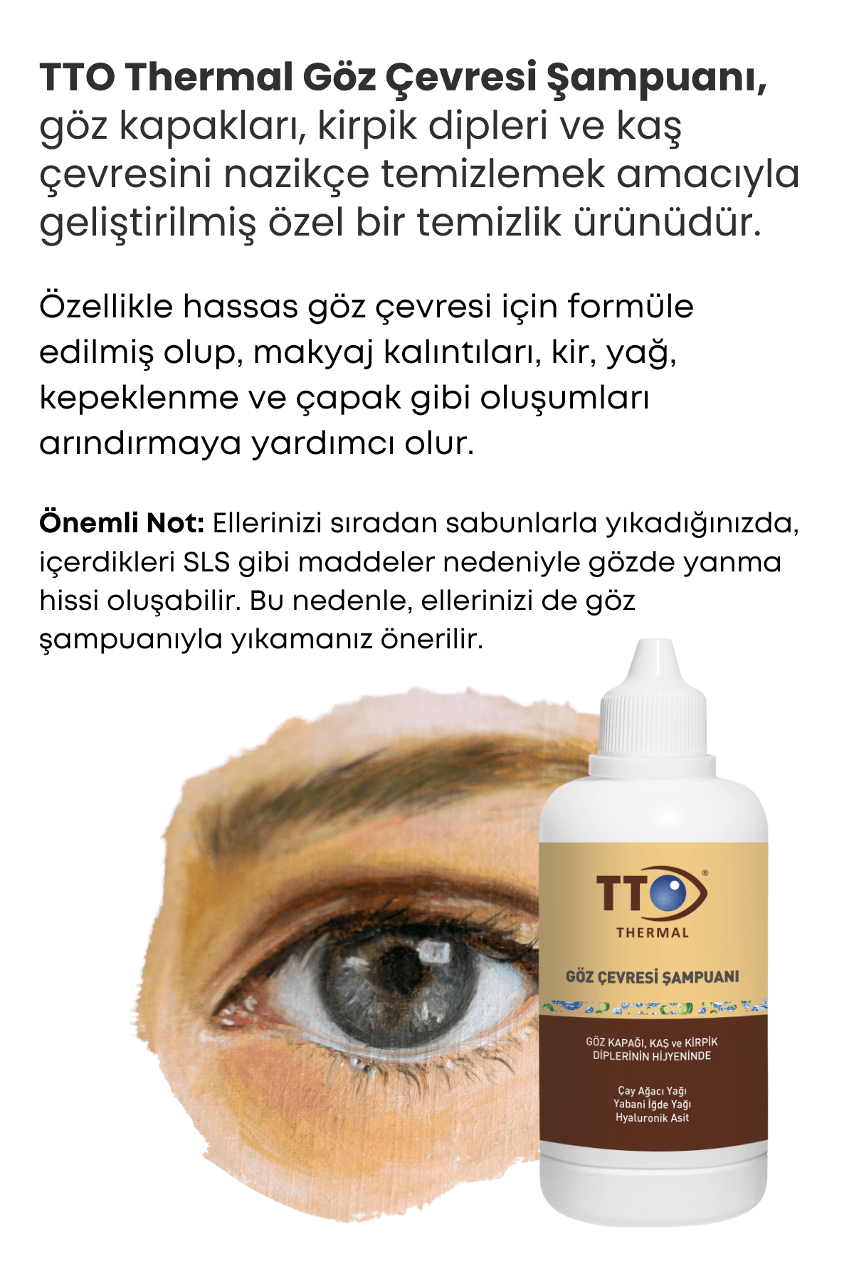 TTO Göz Çevresi Şampuanı 125 ml – Çay Ağacı Yağı