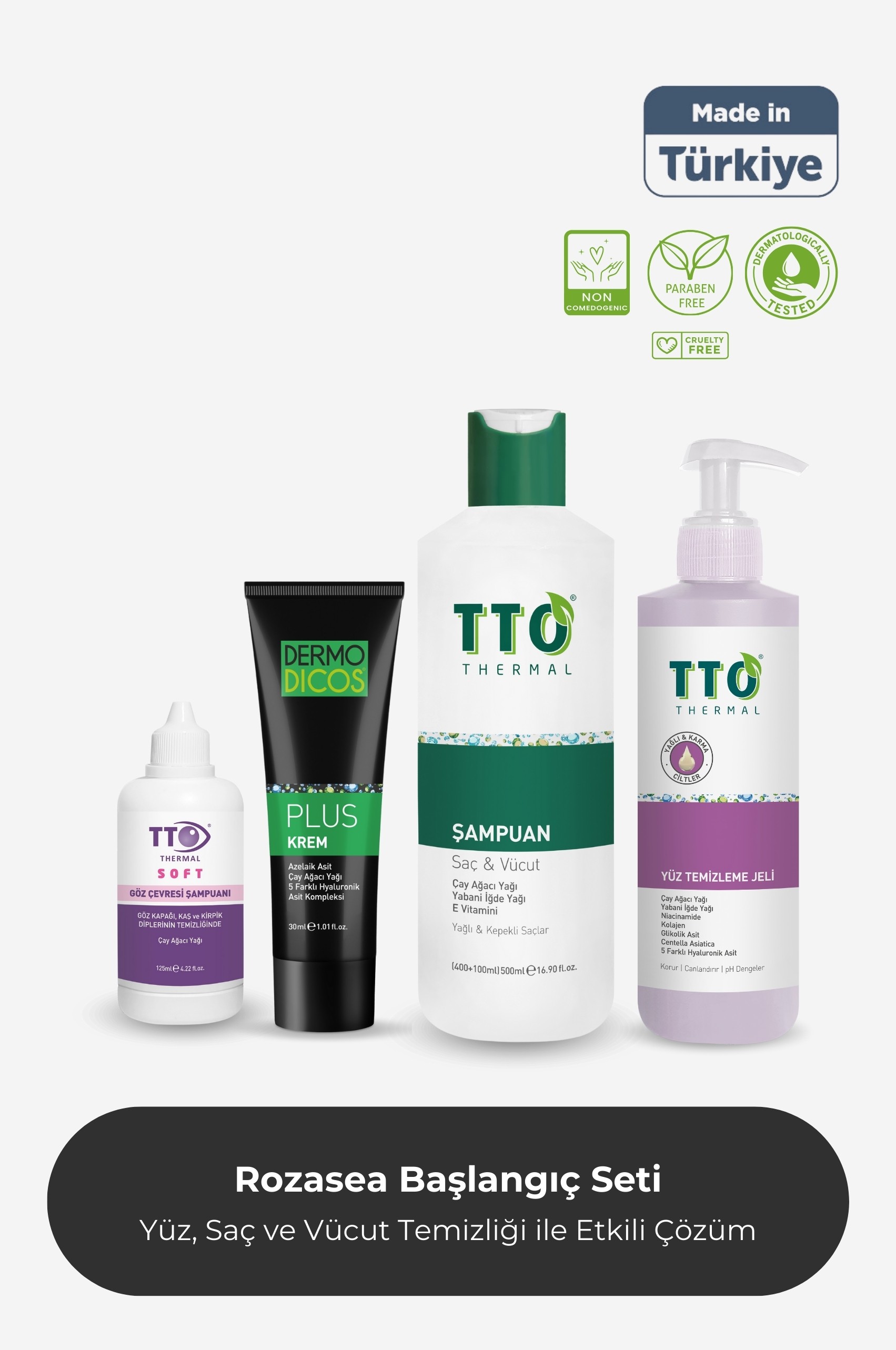 TTO Rozasea Başlangıç Paketi 1 (Çay Ağacı Yağı / Tea Tree Oıl)