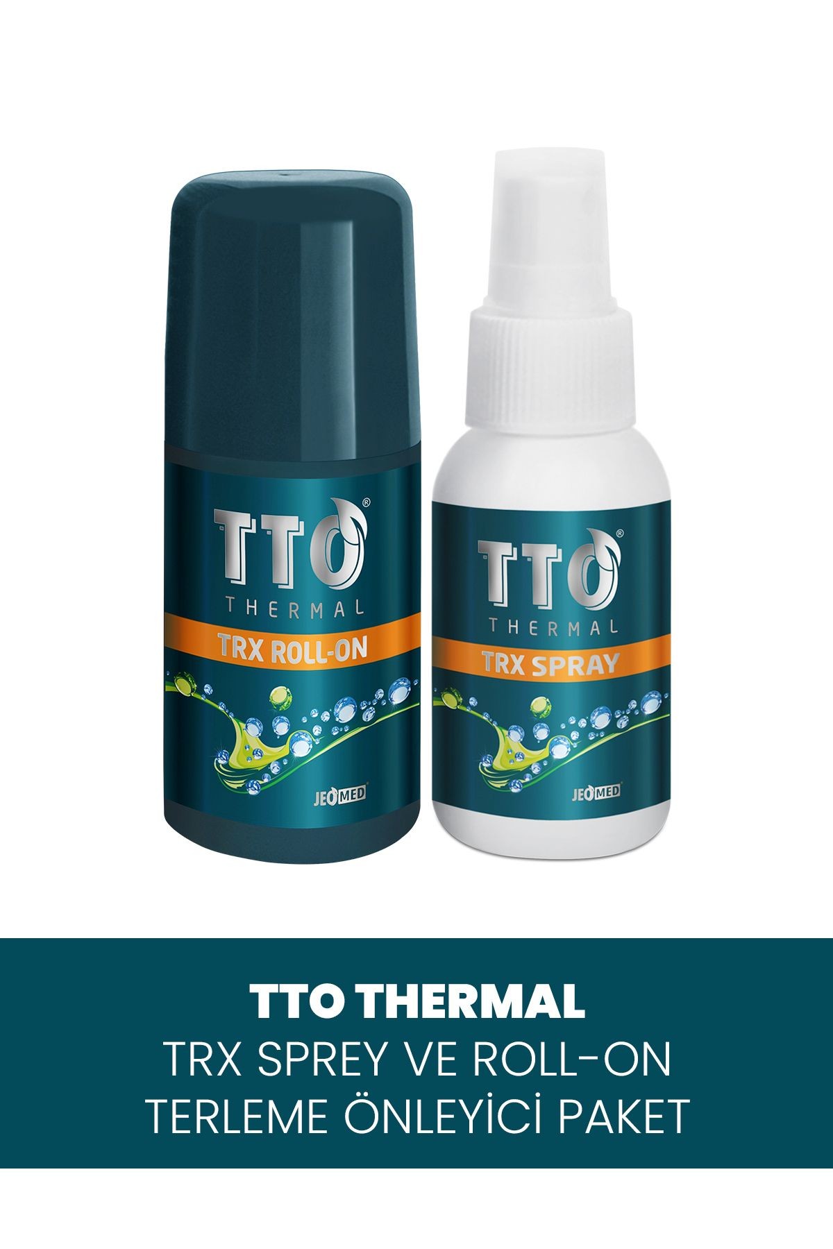 TTO Trx Sprey Ve Roll-on Paketi Terleme Önleyici (Çay Ağacı Yağı / Tea Tree Oil )