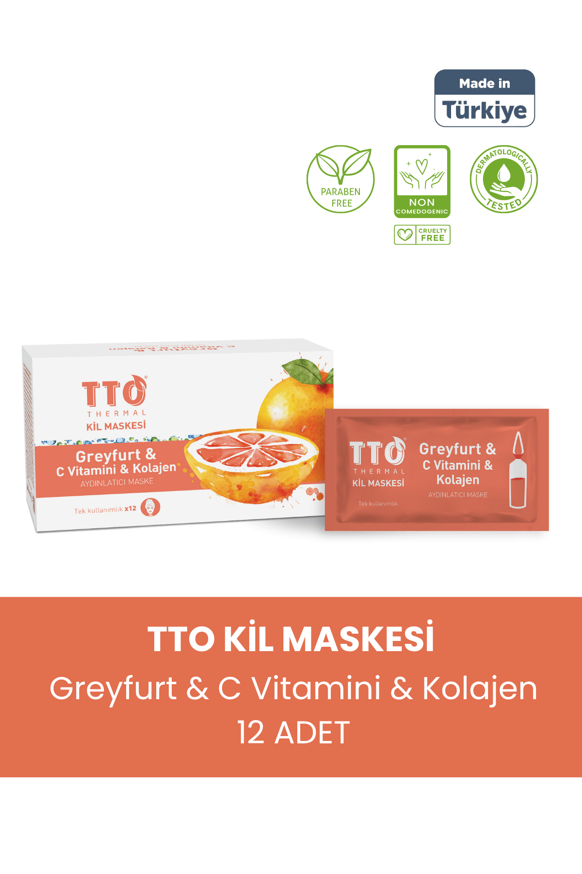 TTO THERMAL KİL MASKESİ GREYFURT & C VİTAMİNİ 