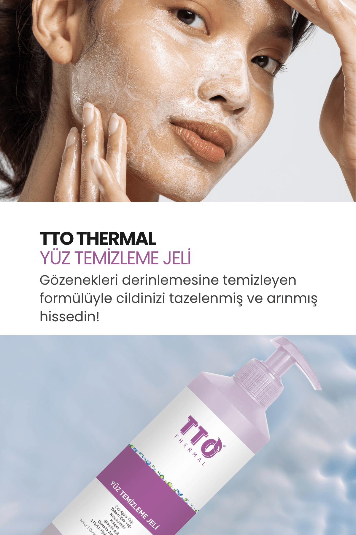 TTO Yüz Temizleme Jeli 500 Ml (çay Ağacı Yağı / Tea Tree Oıl)