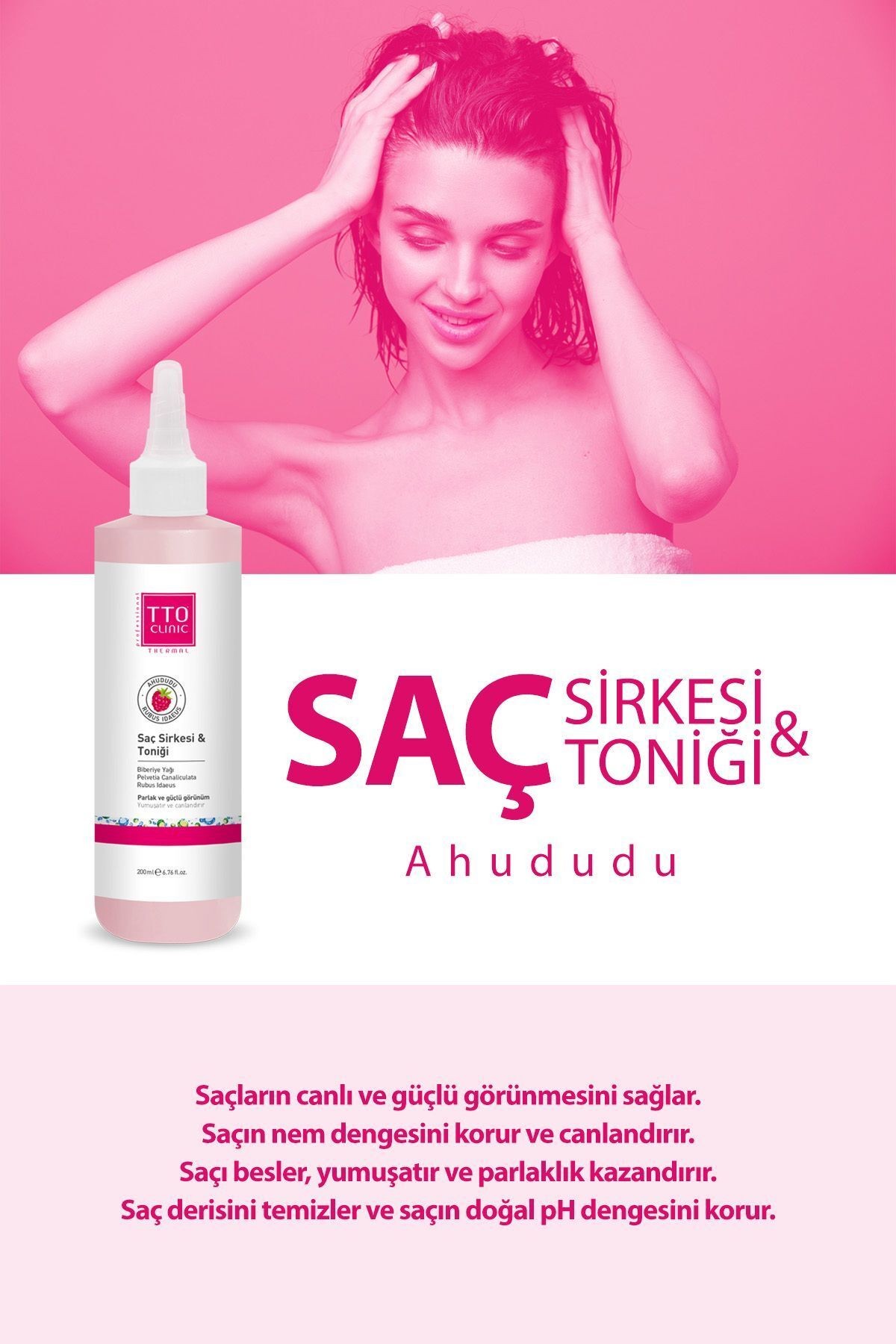 TTO CLINIC Saç Sirkesi & Toniği 200 ML