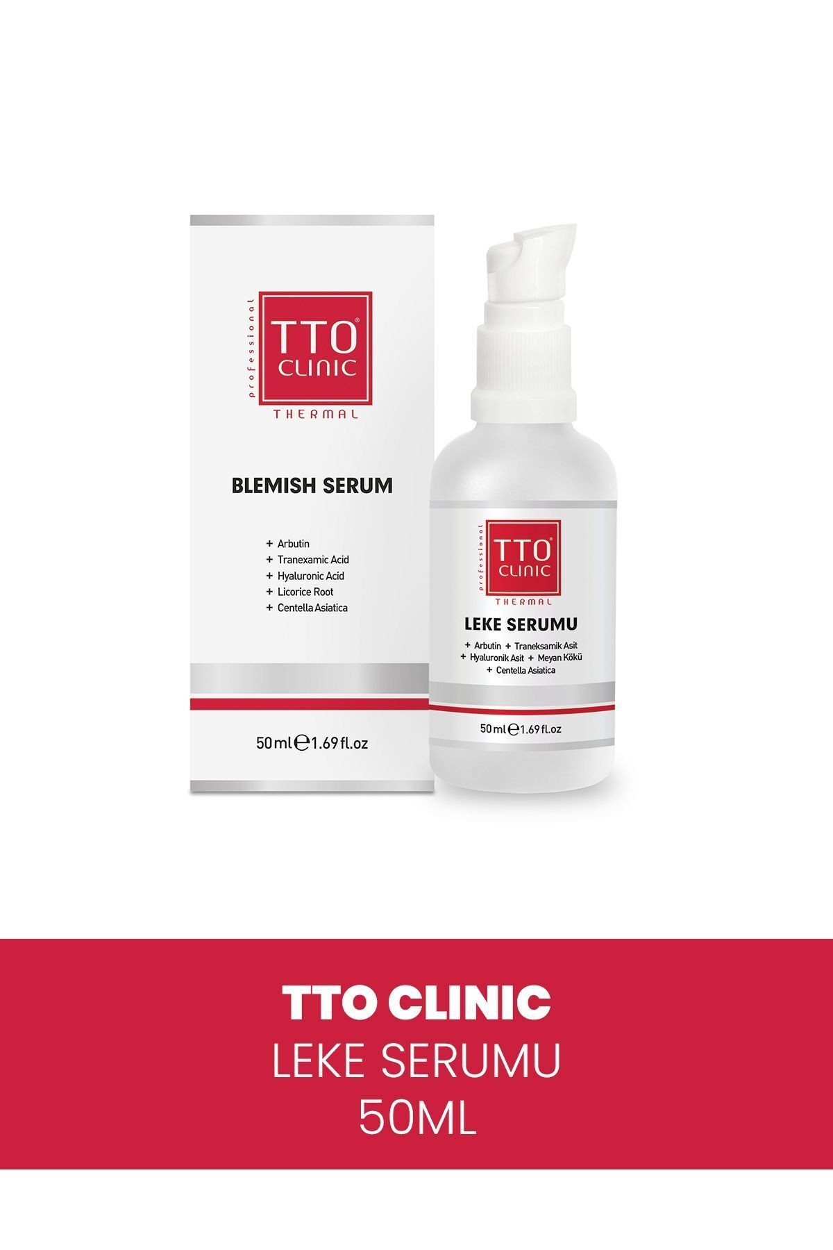 TTO Clınıc Leke Serumu 50 ml (Arbutin, Meyan Kökü , Traneksamik Asit)