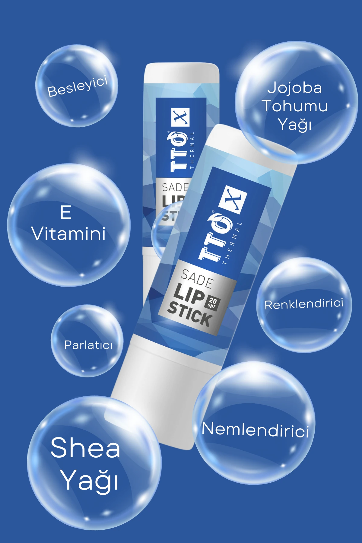 TTO X 20 SPF Korumalı Sade Lipstick